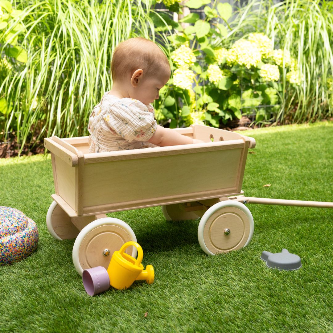 Bollerwagen aus Holz personalisierbar - wunderwunsch