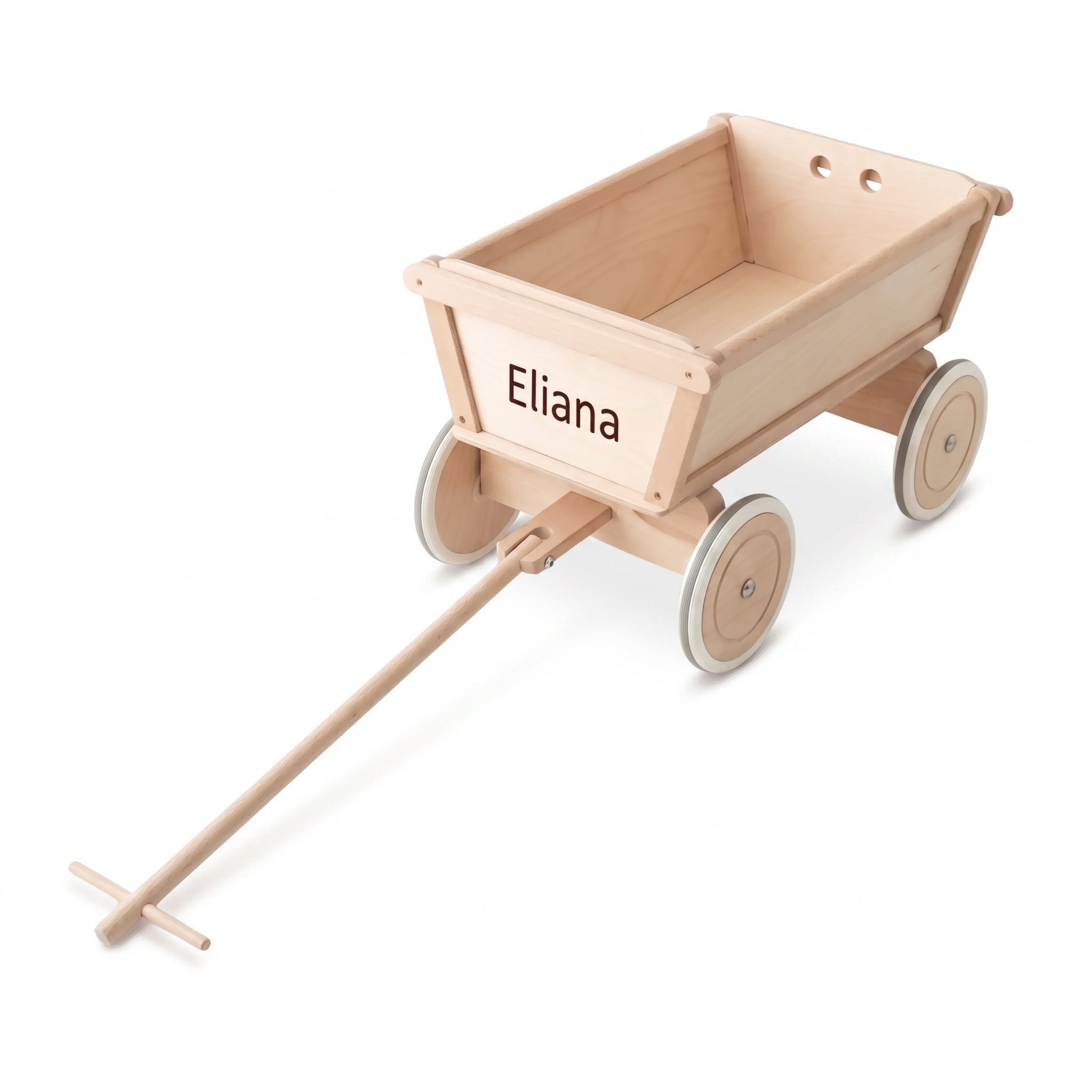 Bollerwagen aus Holz personalisierbar - wunderwunsch
