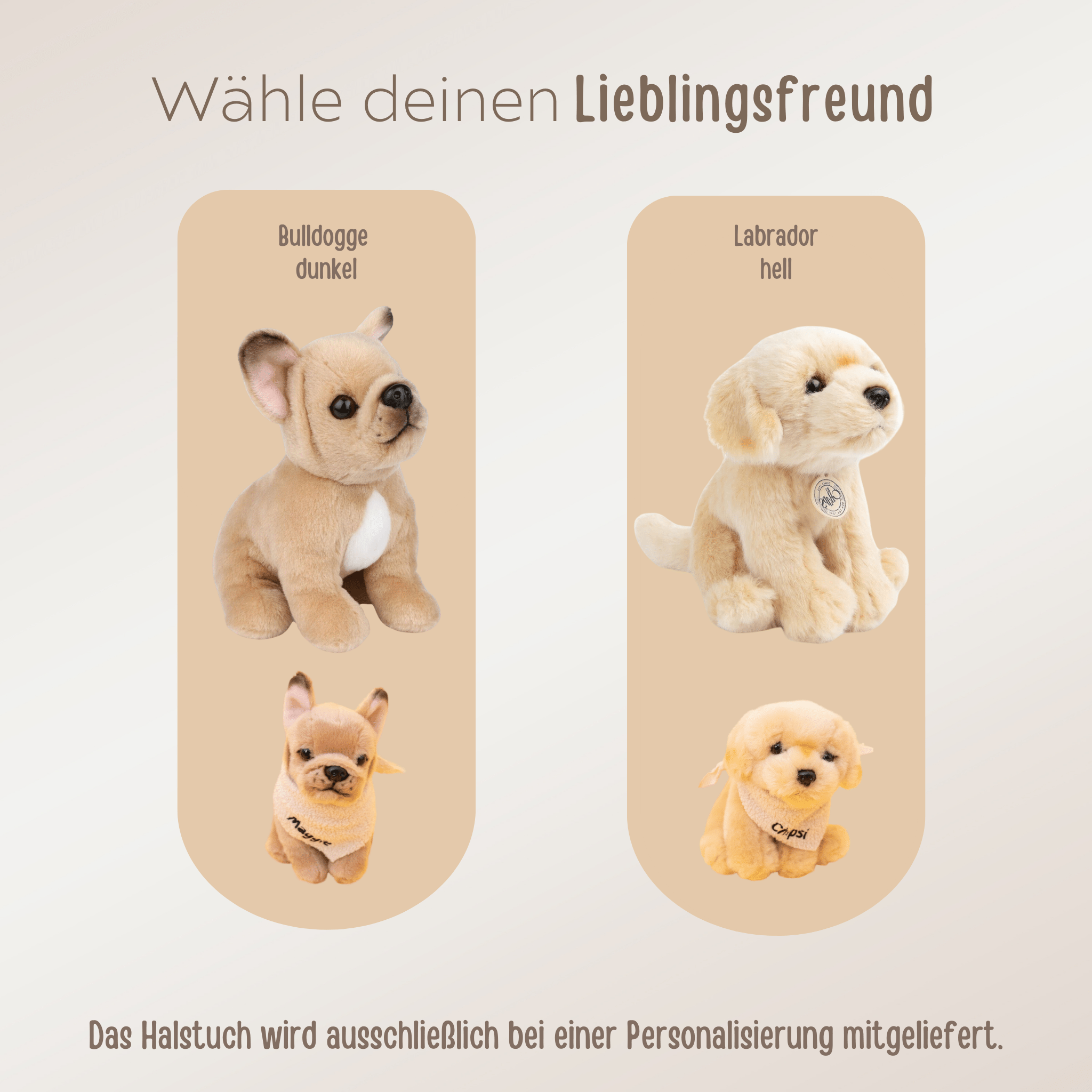 Bon Ton Toys Kuscheltier personalisiert - Hund - wunderwunsch