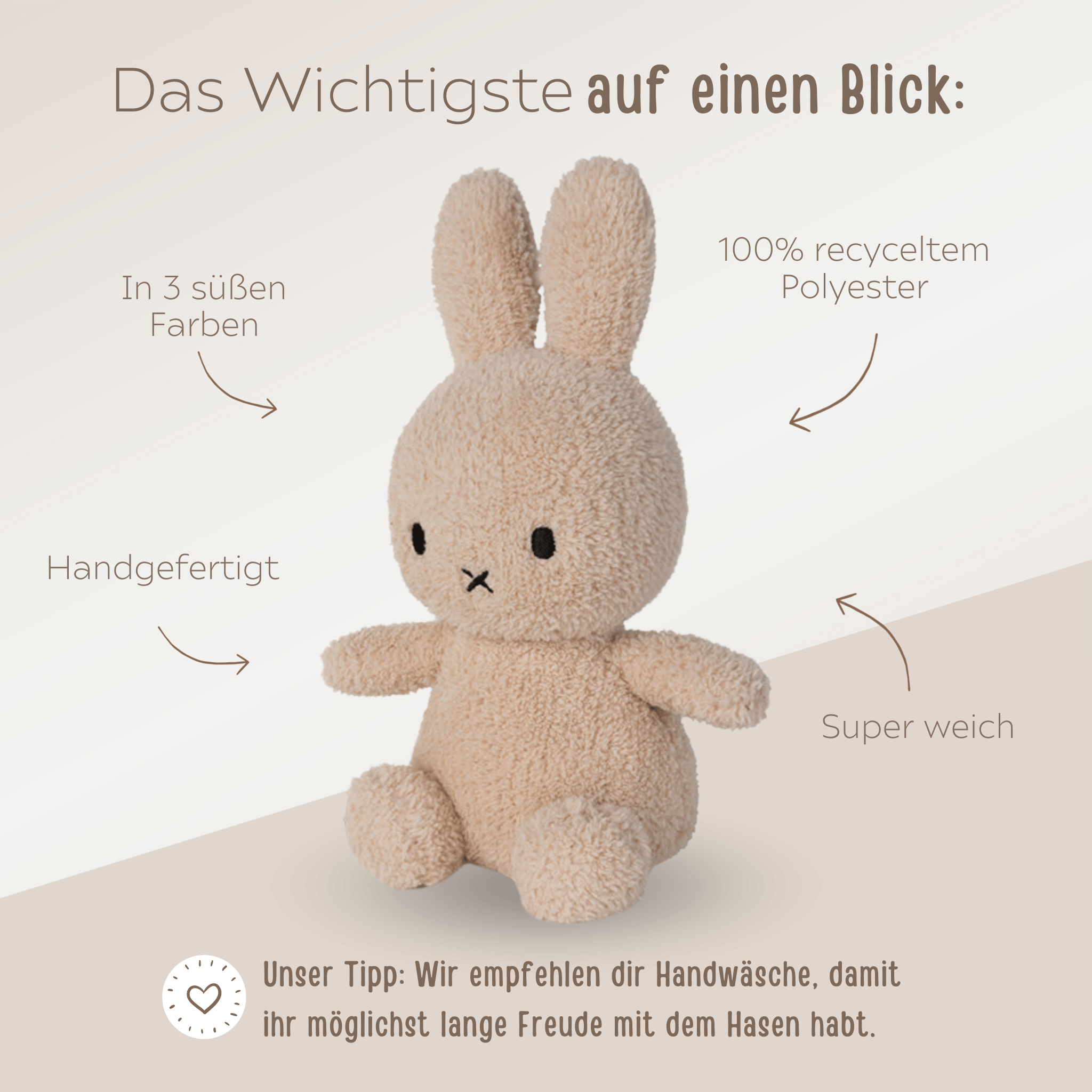BON TON TOYS Miffy Kuscheltier Hase Boucle - wunderwunsch