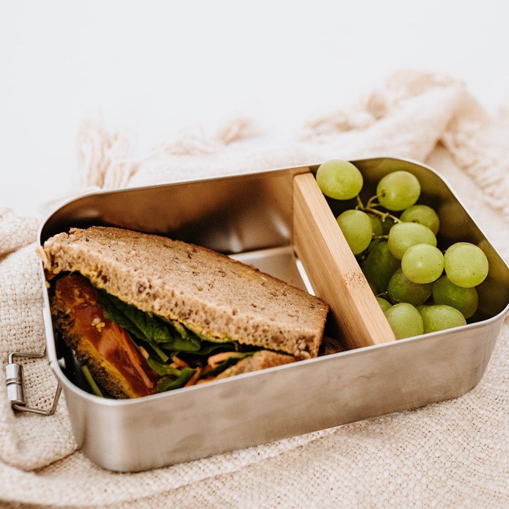 Brotdose Edelstahl personalisiert - Herz Gravur - wunderwunsch