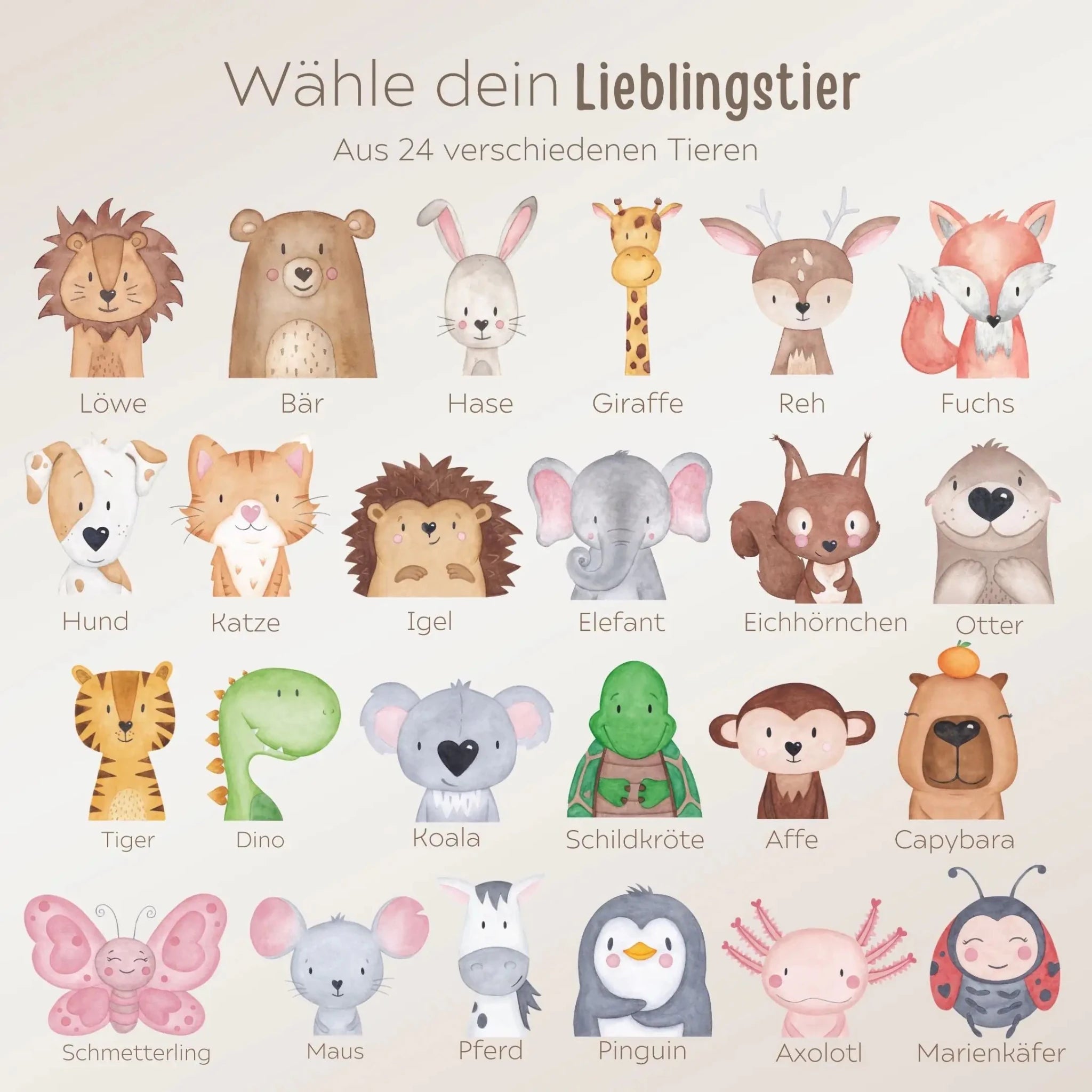 Buntes Lätzchen aus Baumwolle "Tier" personalisiert - wunderwunsch