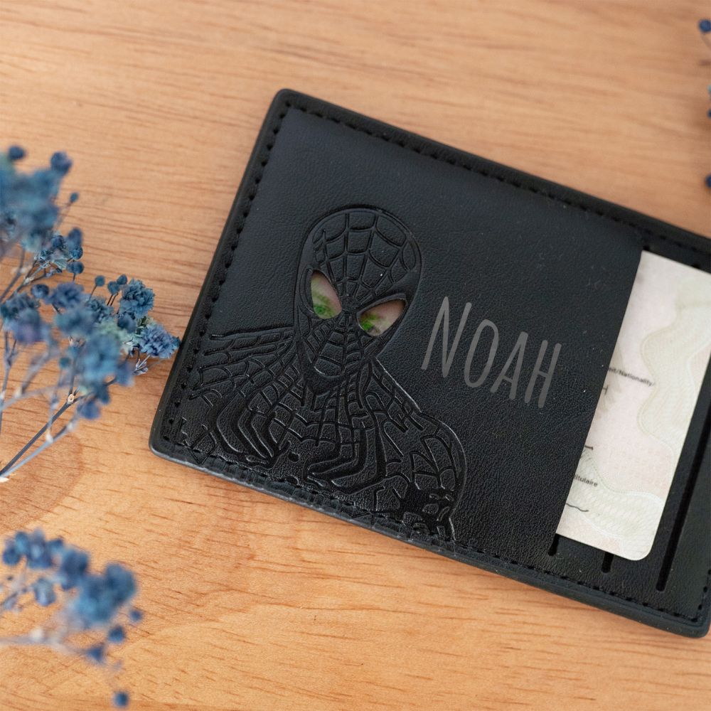 Cardholder Batman oder Spiderman personalisierbar - wunderwunsch