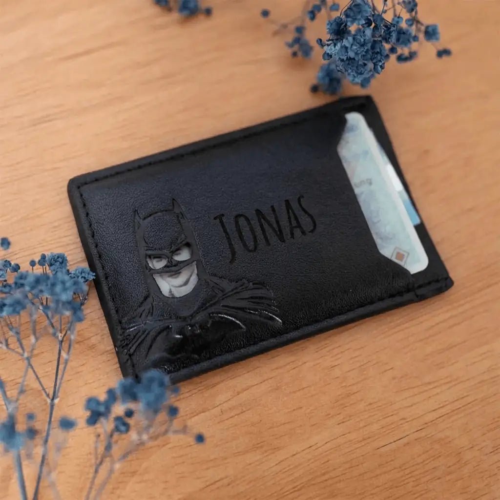 Cardholder Batman oder Spiderman personalisierbar - wunderwunsch