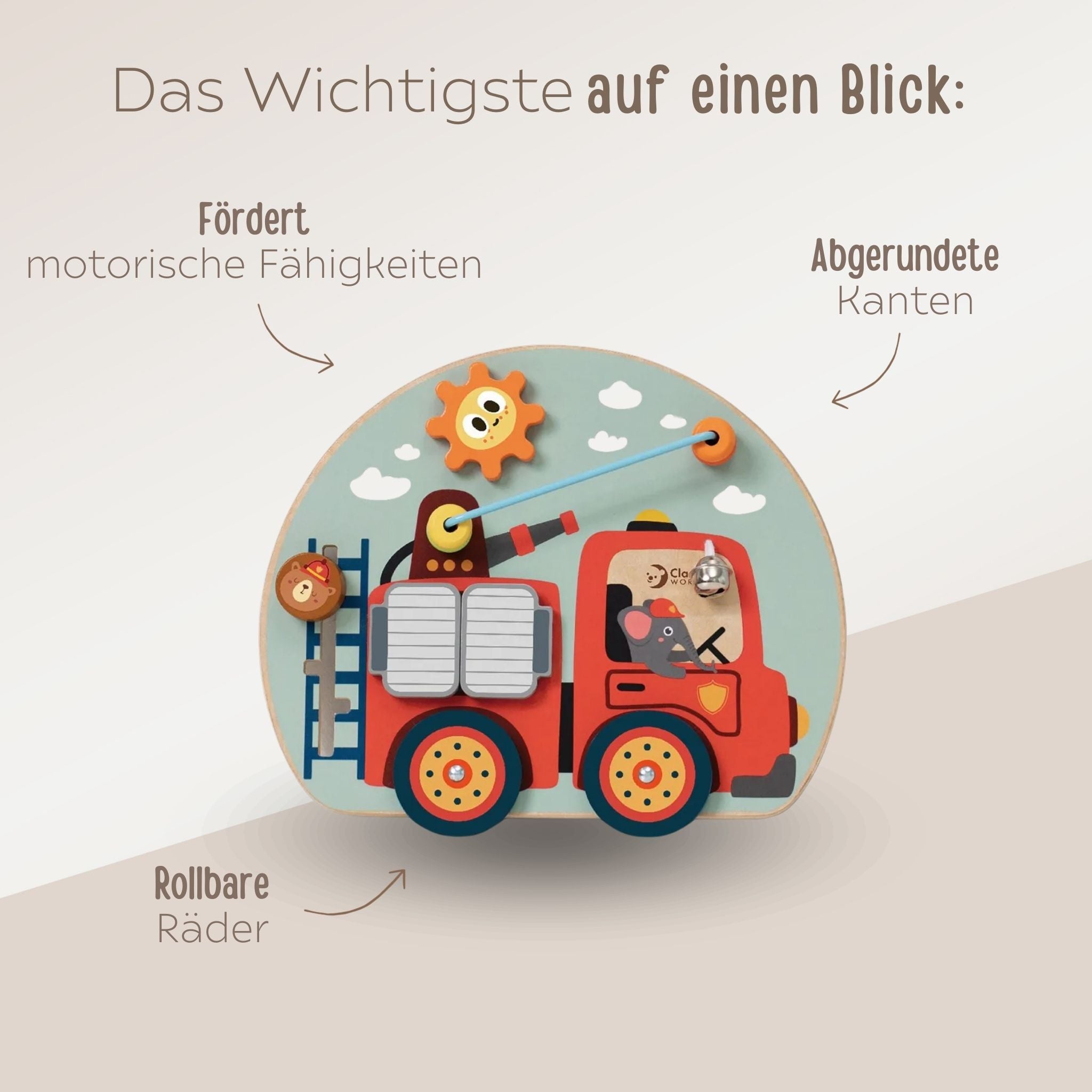 Classic World Activity - Board - Feuerwehr & Rakete - wunderwunsch
