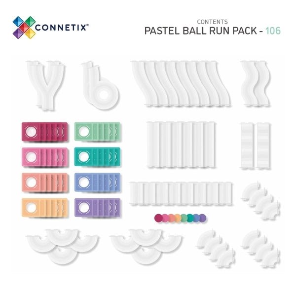 Connetix Magnetbausteine Pastell Kugelbahn - wunderwunsch