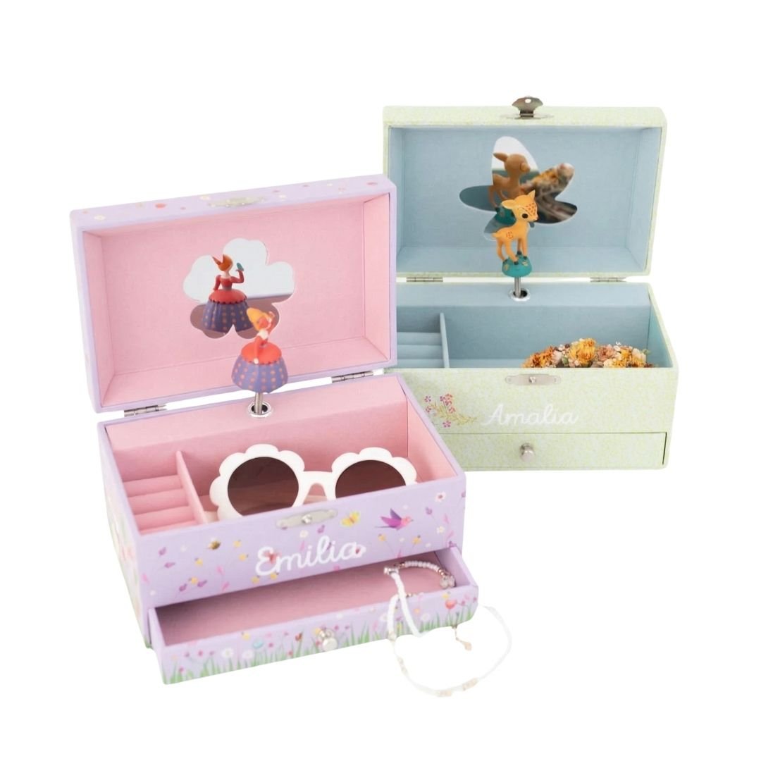 DJECO Schmuckkästen mit Spieluhr personalisierbar - wunderwunsch