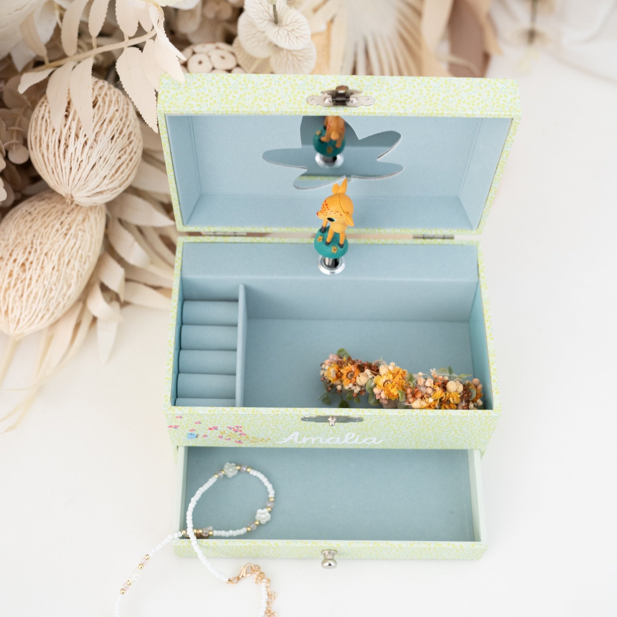 DJECO Schmuckkästen mit Spieluhr - Prinzessin/Reh - wunderwunsch