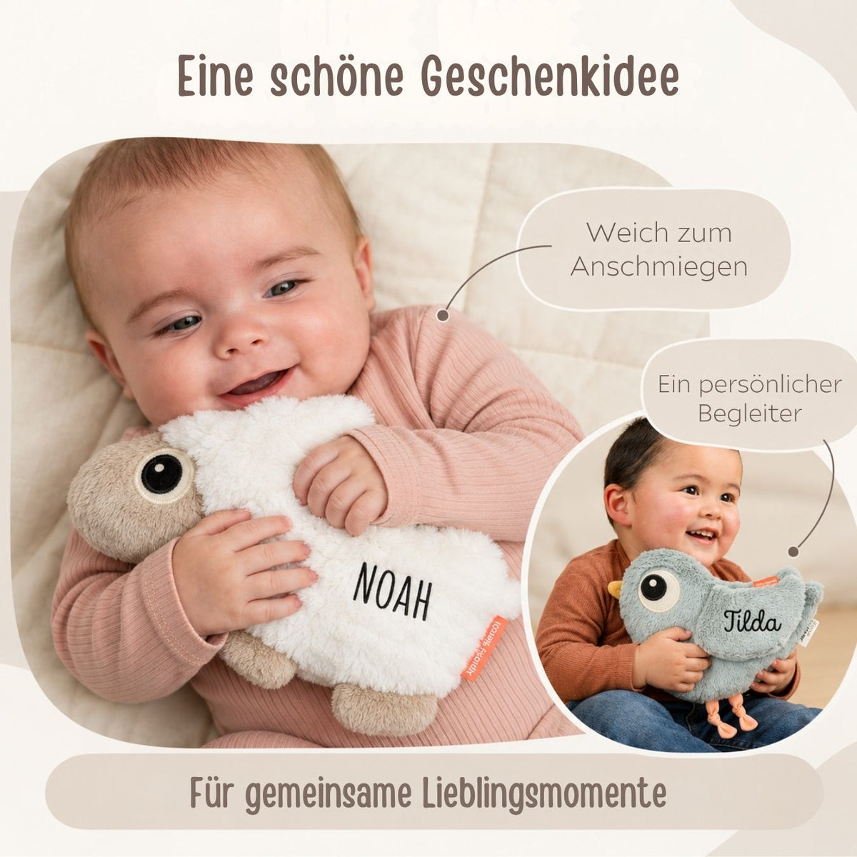 DONEBYDEER Kuscheltier personalisiert - wunderwunsch