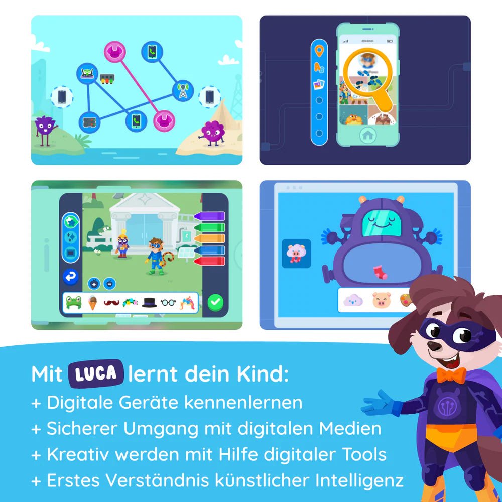 EDURINO Figur Luca - Digitale Medien verstehen und nutzen - wunderwunsch