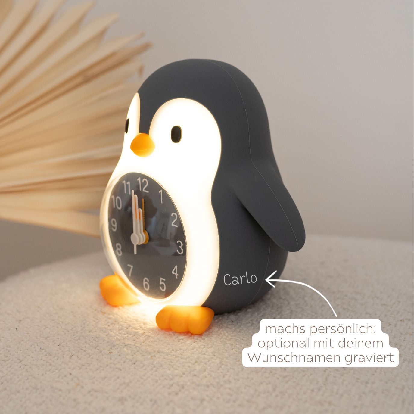 EGGY&FRIENDS Pinguin Wecker personalisierbar - wunderwunsch