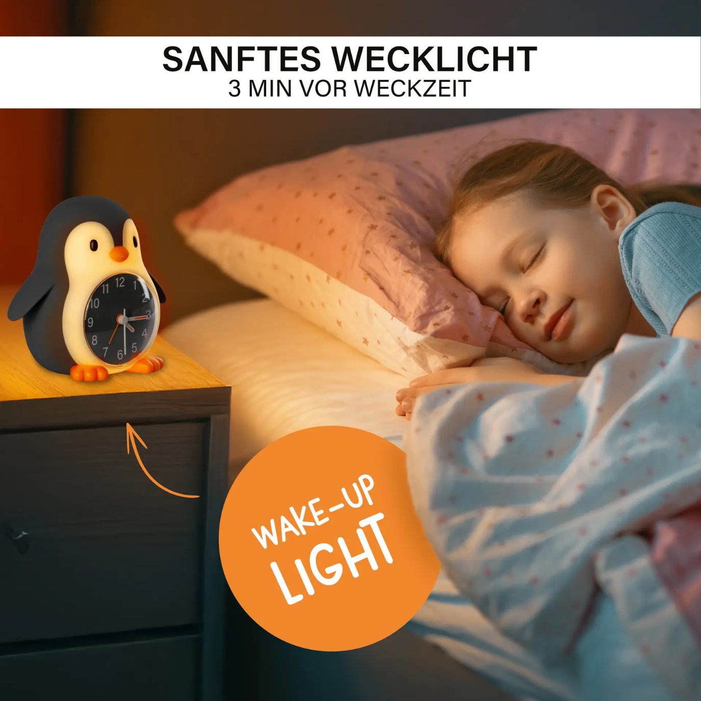 EGGY&FRIENDS Pinguin Wecker personalisierbar - wunderwunsch