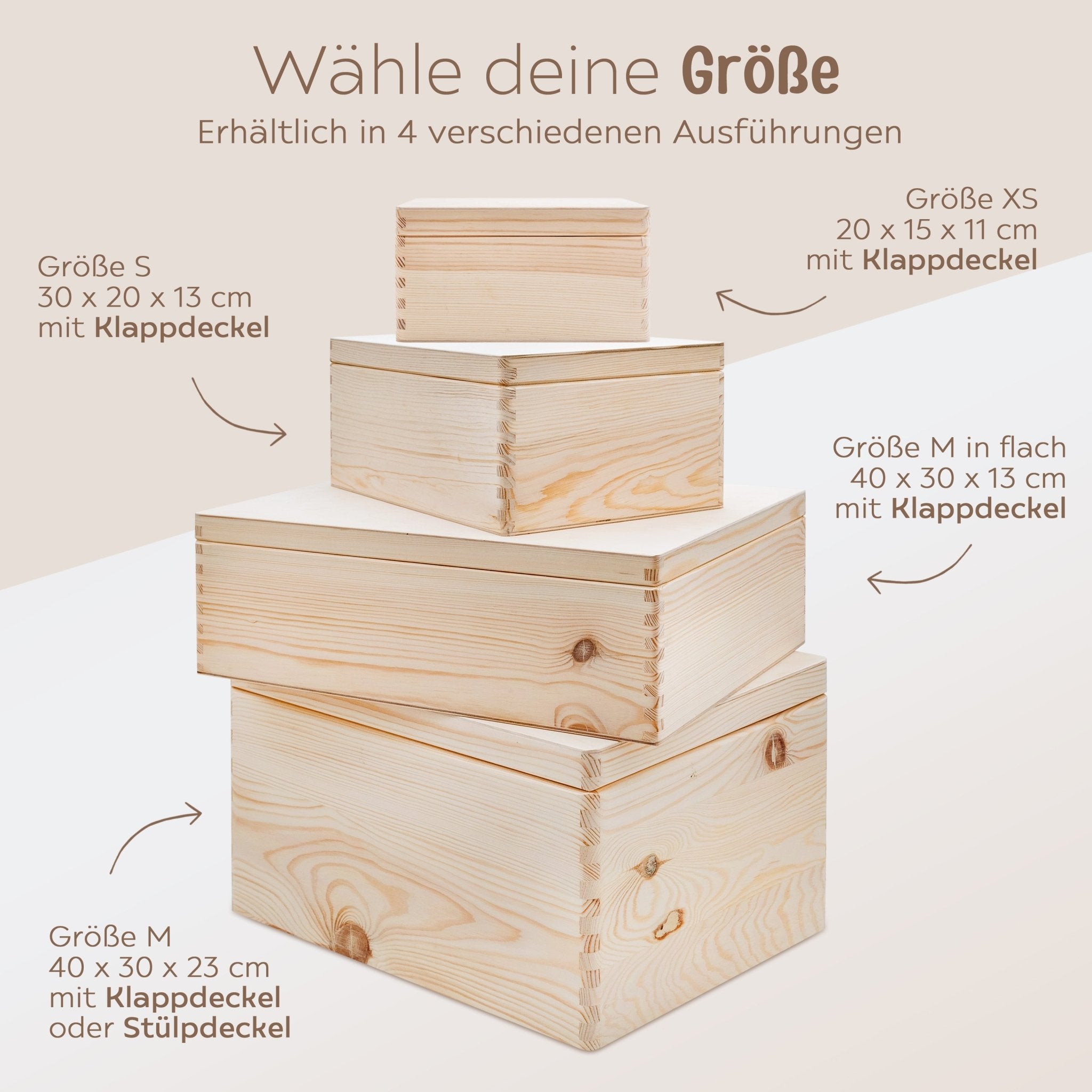 Erinnerungsbox Holz mit Wunschdaten – Meerestier Girlande Aquarell - wunderwunsch
