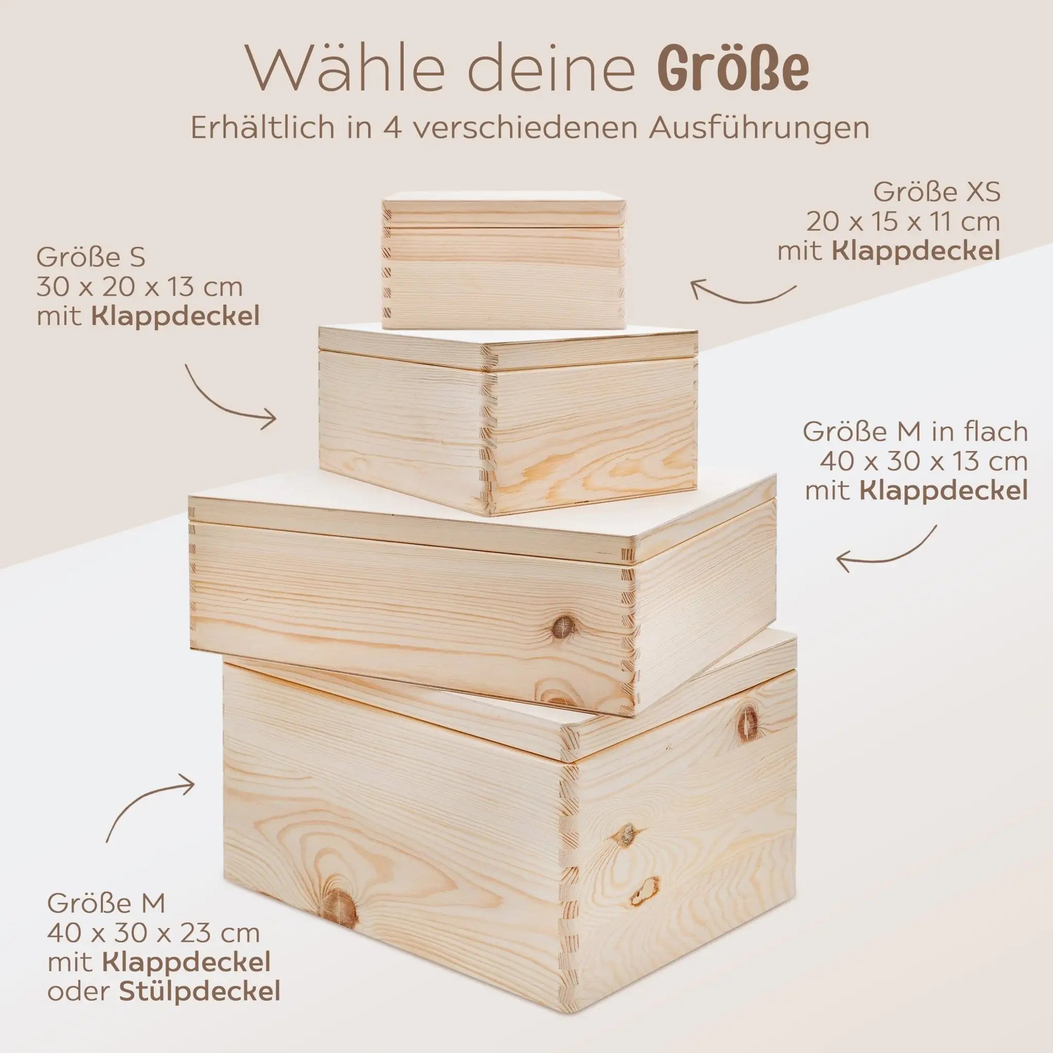 Erinnerungsbox Holz mit Wunschdaten – Taufe Arche Noah Tiere Aquarell - wunderwunsch