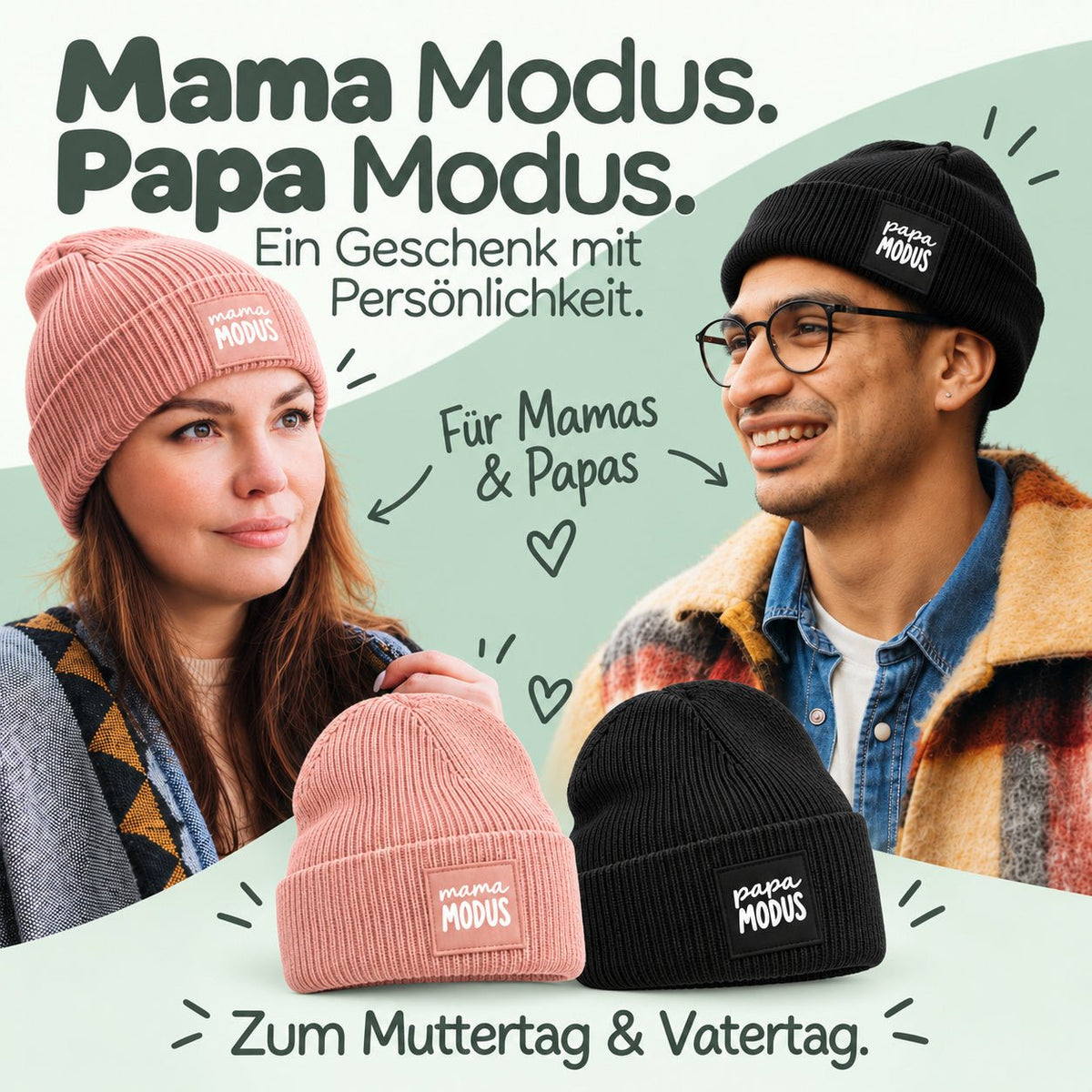 Erwachsene Beanie Mütze mit Spruch - wunderwunsch