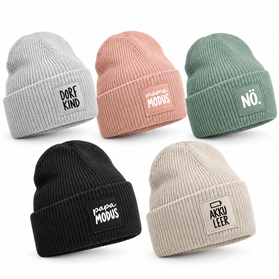 Erwachsene Beanie Mütze mit Spruch - wunderwunsch