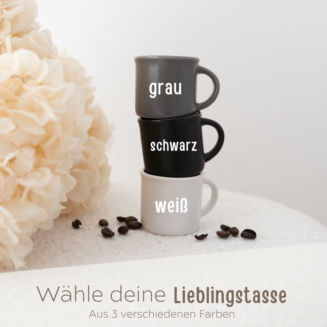 Espresso Tasse Keramik - Name und Herz - wunderwunsch