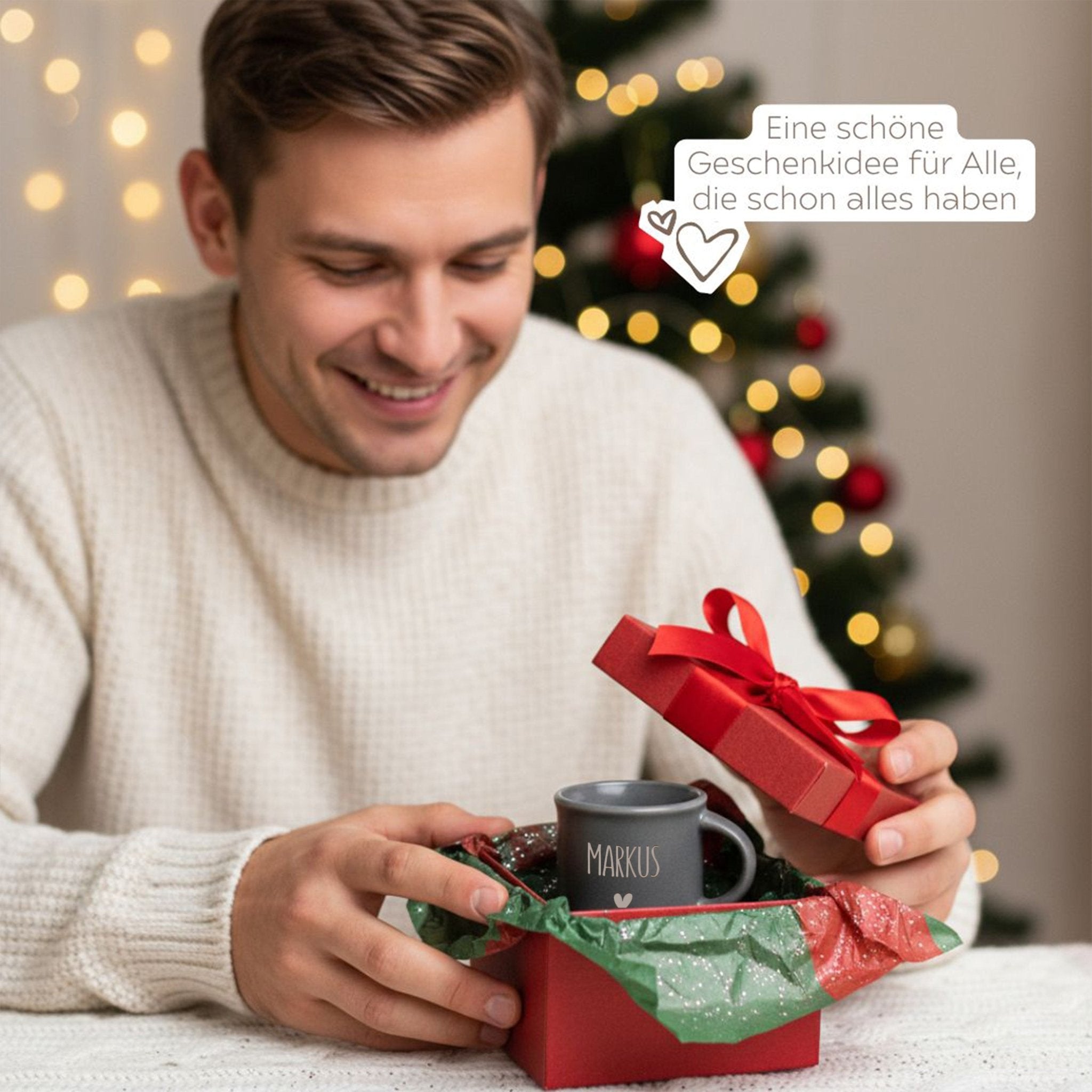 Espresso Tasse Keramik - Name und Herz - wunderwunsch