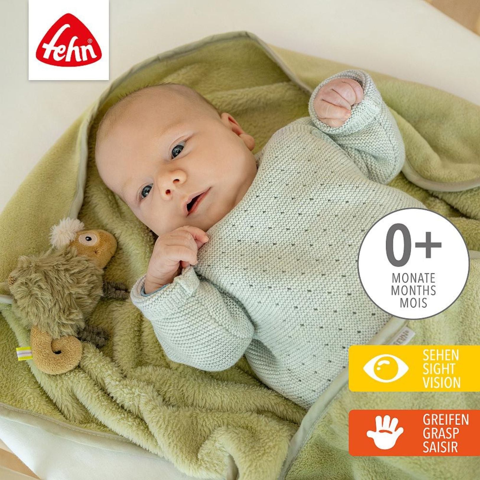 FEHN Babydecke personalisierbar - wunderwunsch