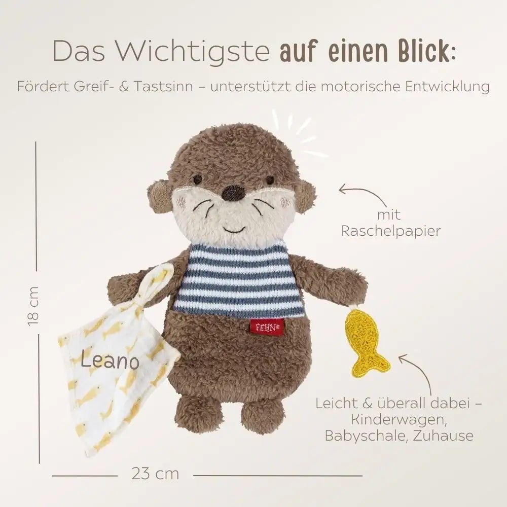 FEHN Knister Otter personalisierbar - wunderwunsch