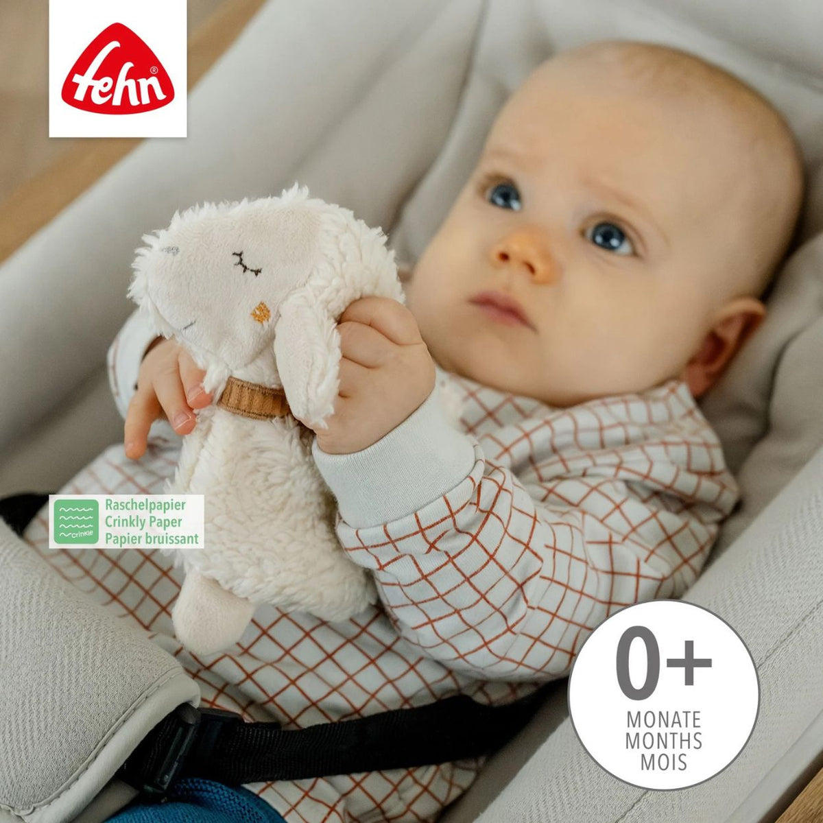 FEHN Knister Schaf personalisiert - wunderwunsch