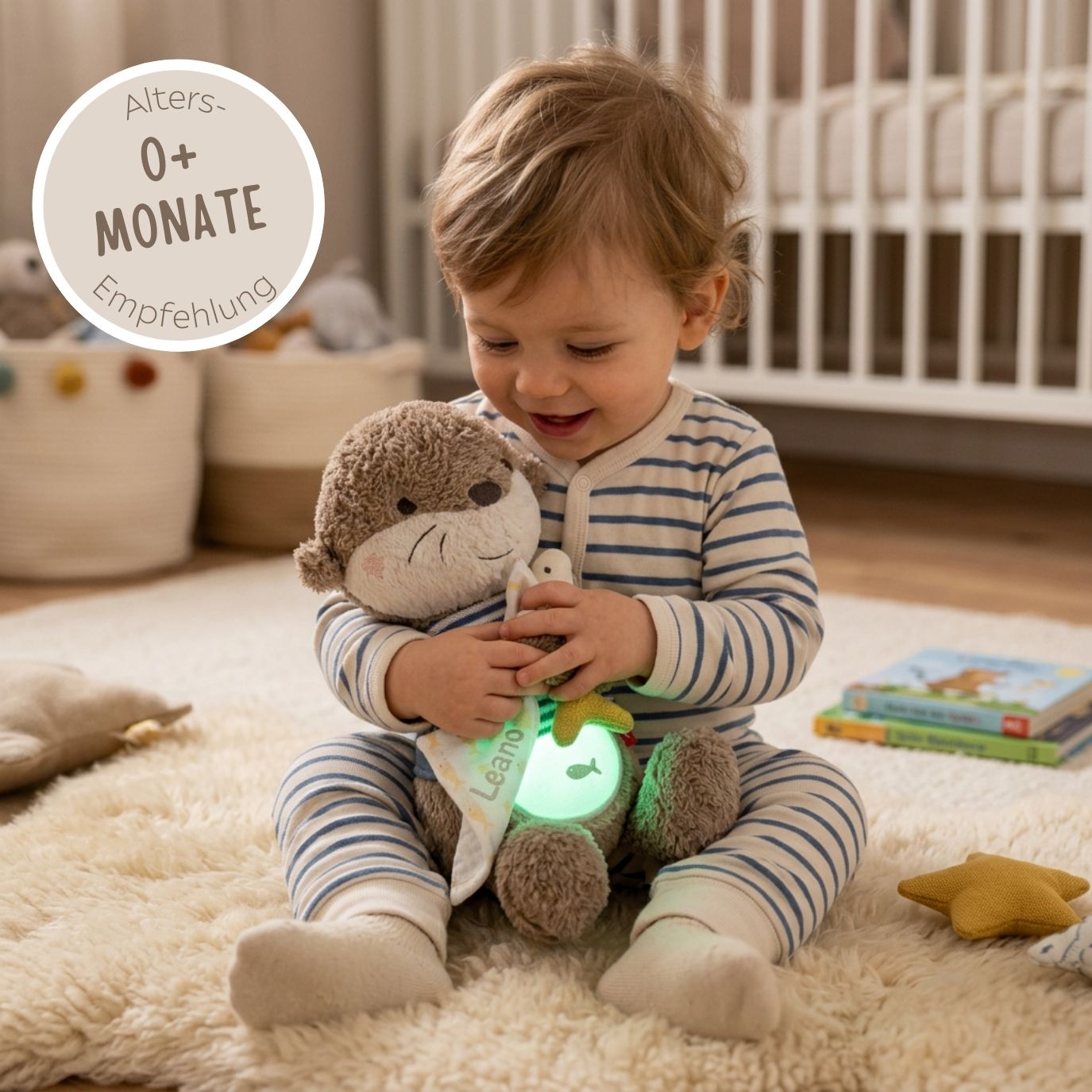 FEHN Schlummerlicht Otter personalisierbar - wunderwunsch