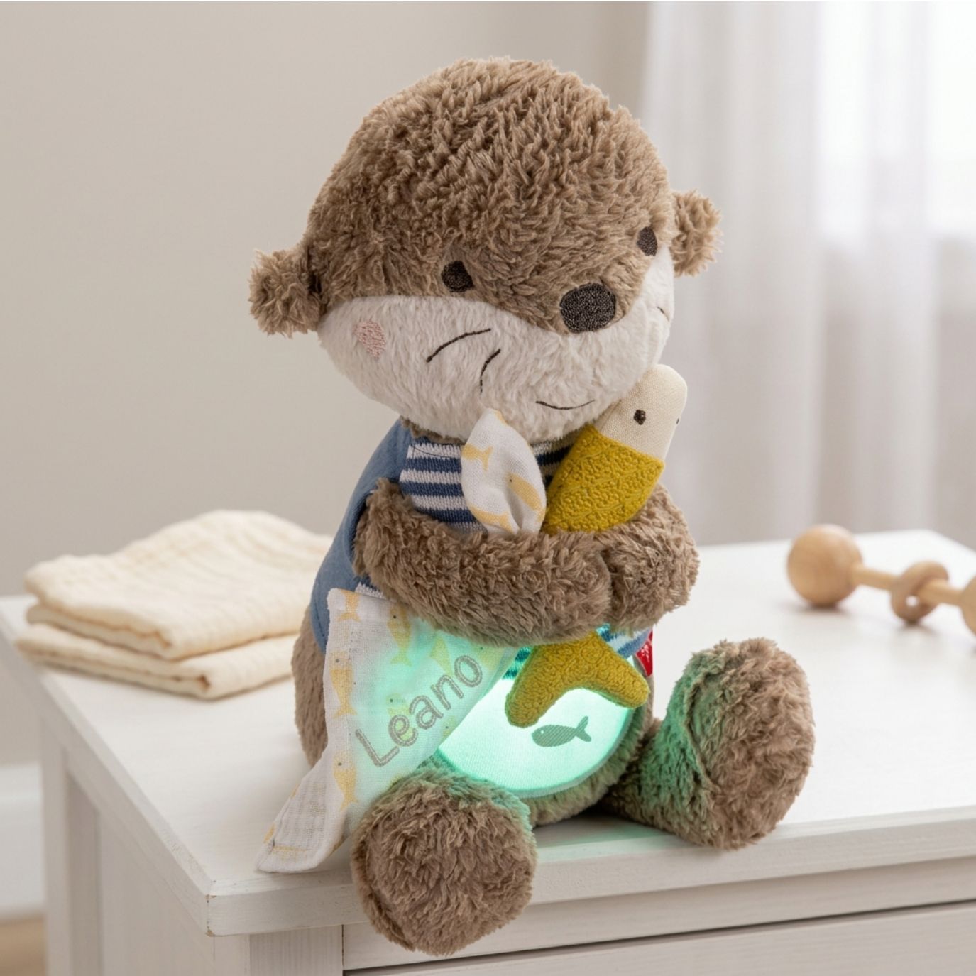 FEHN Schlummerlicht Otter personalisierbar - wunderwunsch