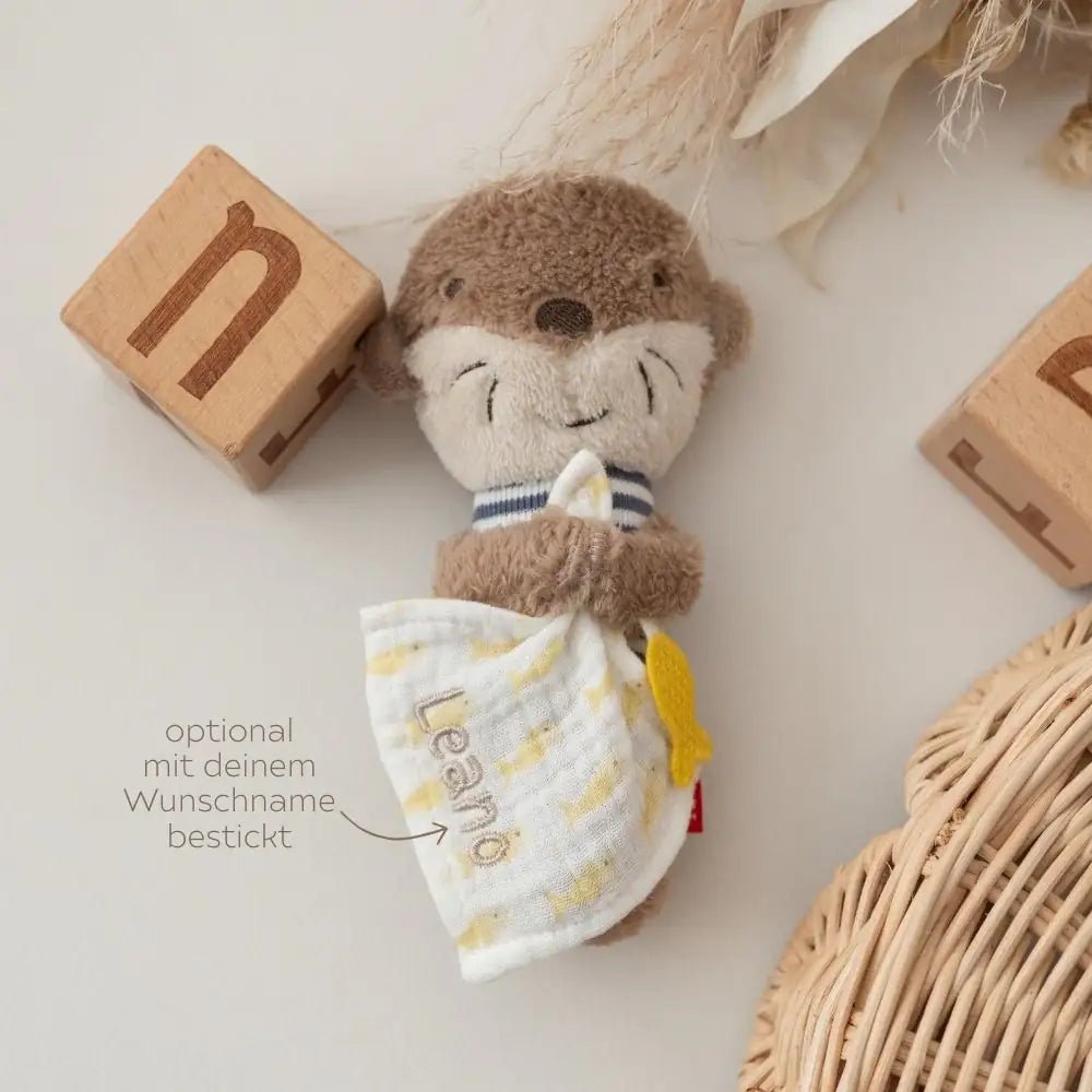 FEHN Stabgreifling Otter personalisierbar - wunderwunsch