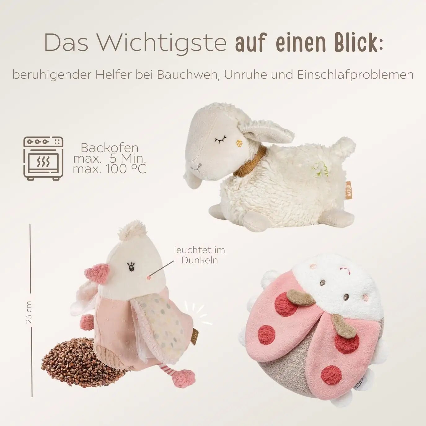 FEHN Wärmetier personalisierbar - wunderwunsch