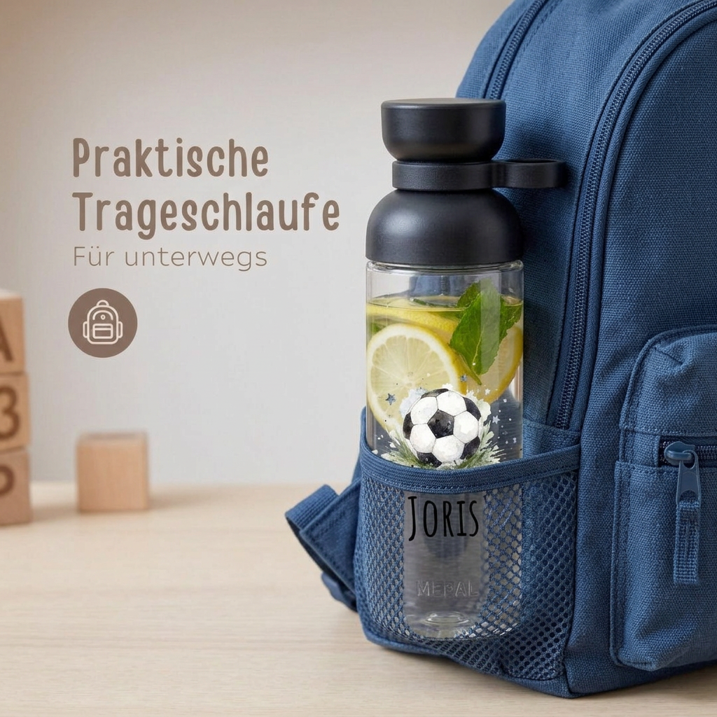 MEPAL Kinder Trinkflasche Vita personalisiert - Fußball