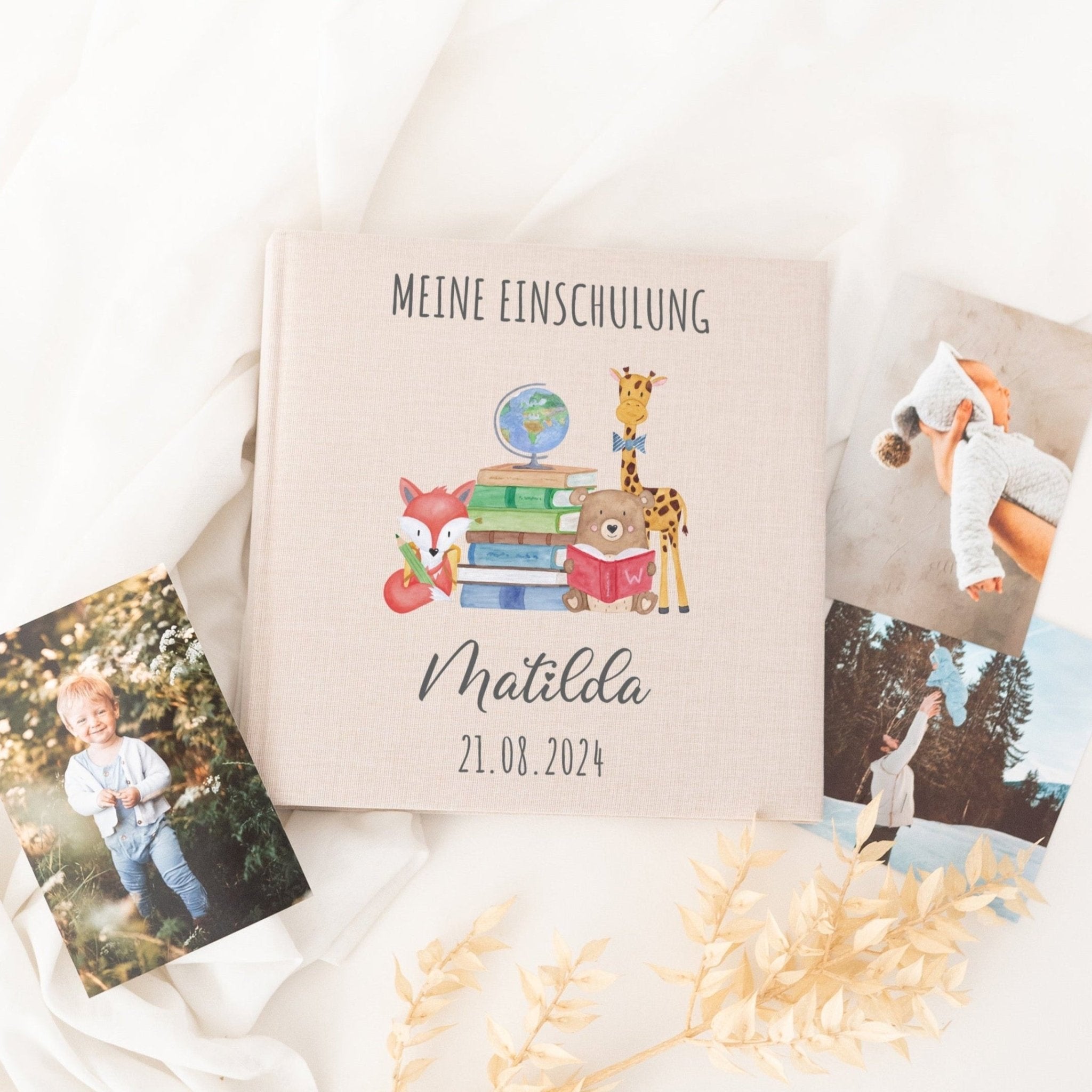 Fotoalbum mit Leineneinband - Meine Einschulung - wunderwunsch