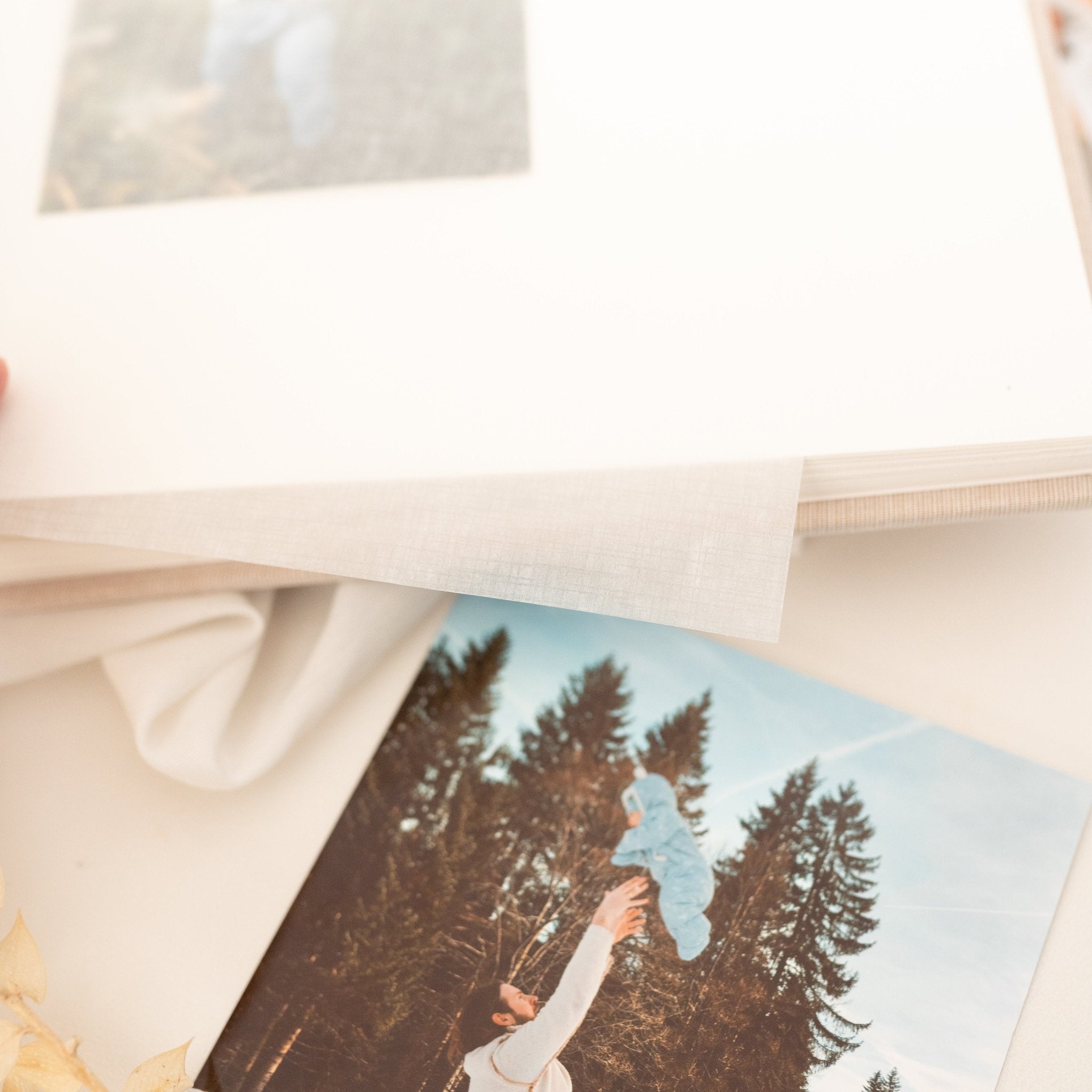 Fotoalbum mit Leineneinband - Wal Aquarell - wunderwunsch
