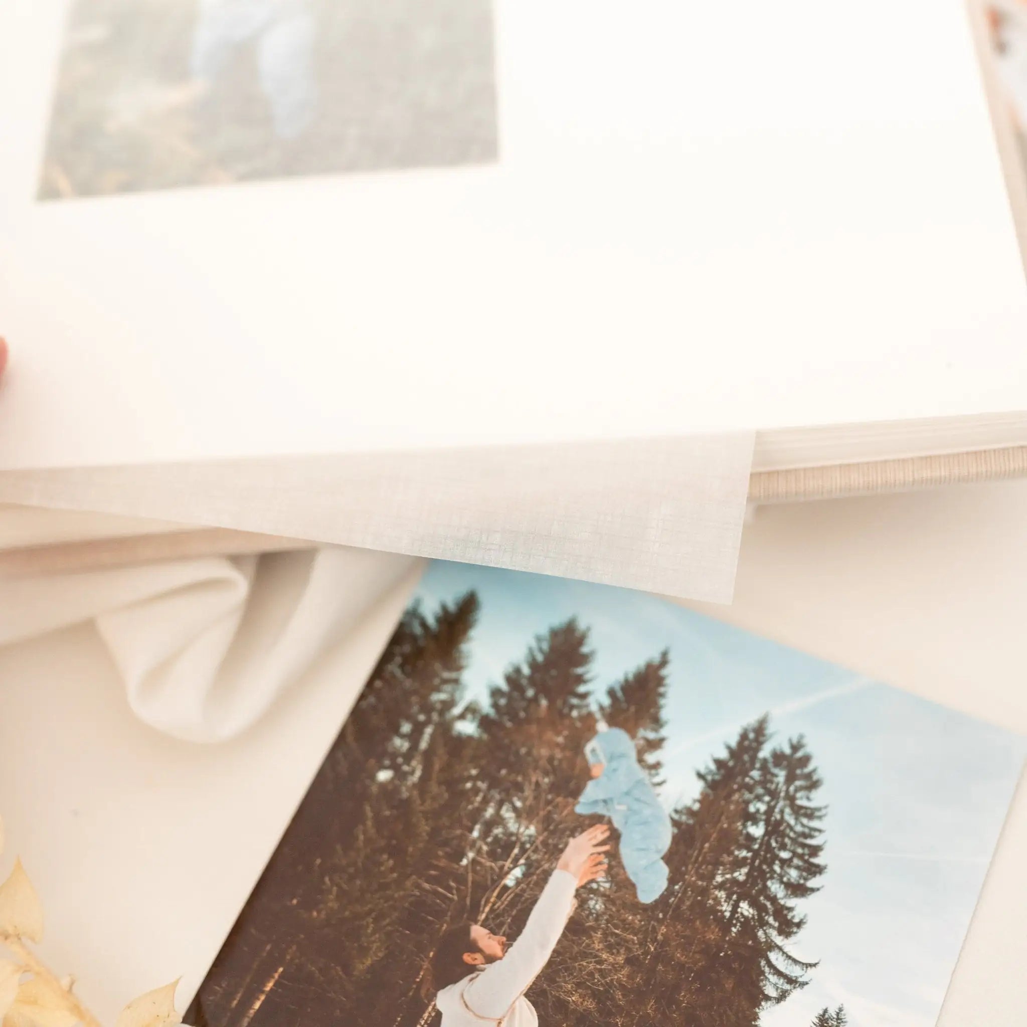 Fotoalbum mit Leineneinband - Wal Aquarell - wunderwunsch