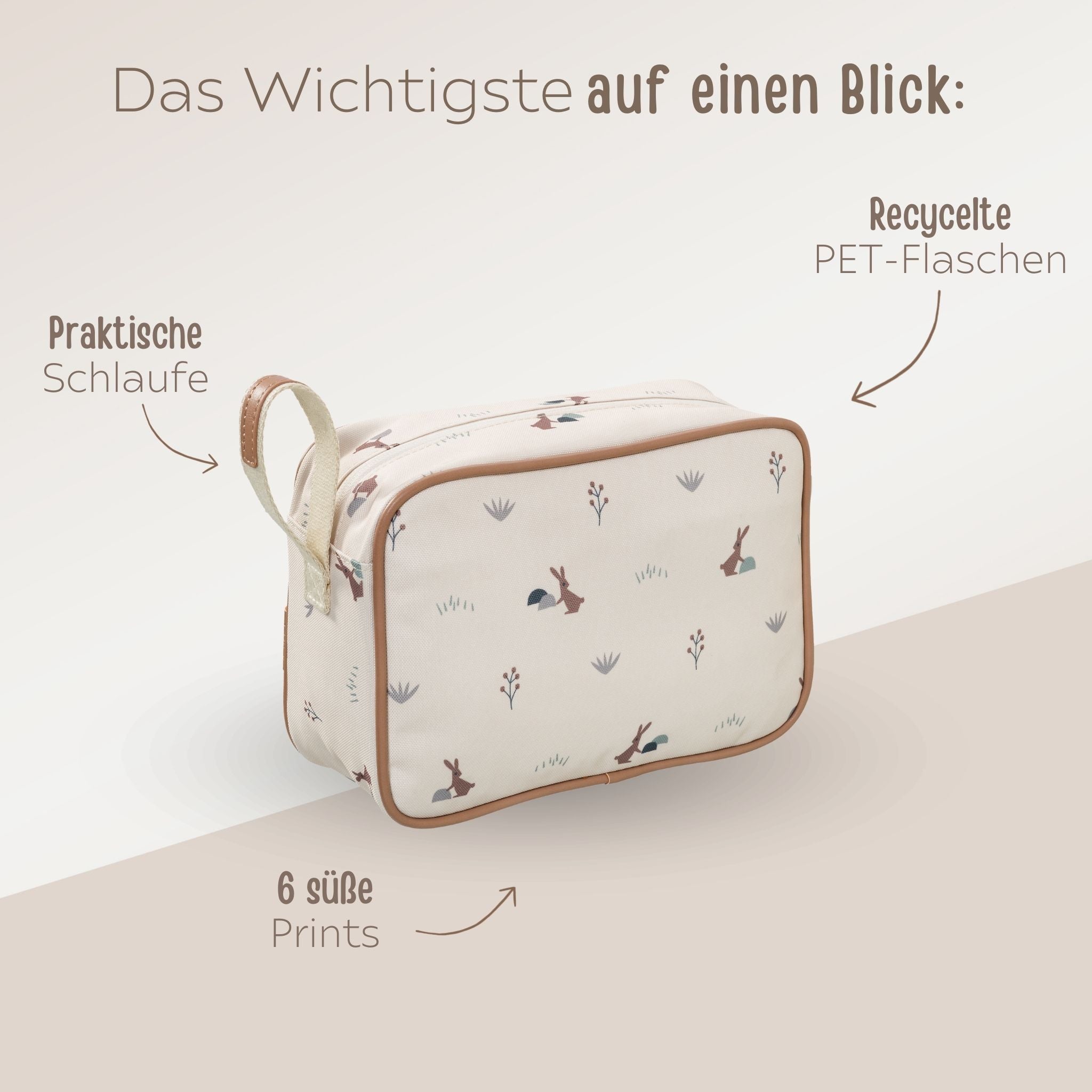 FRESK Kulturtasche - 6 süße Motive - wunderwunsch