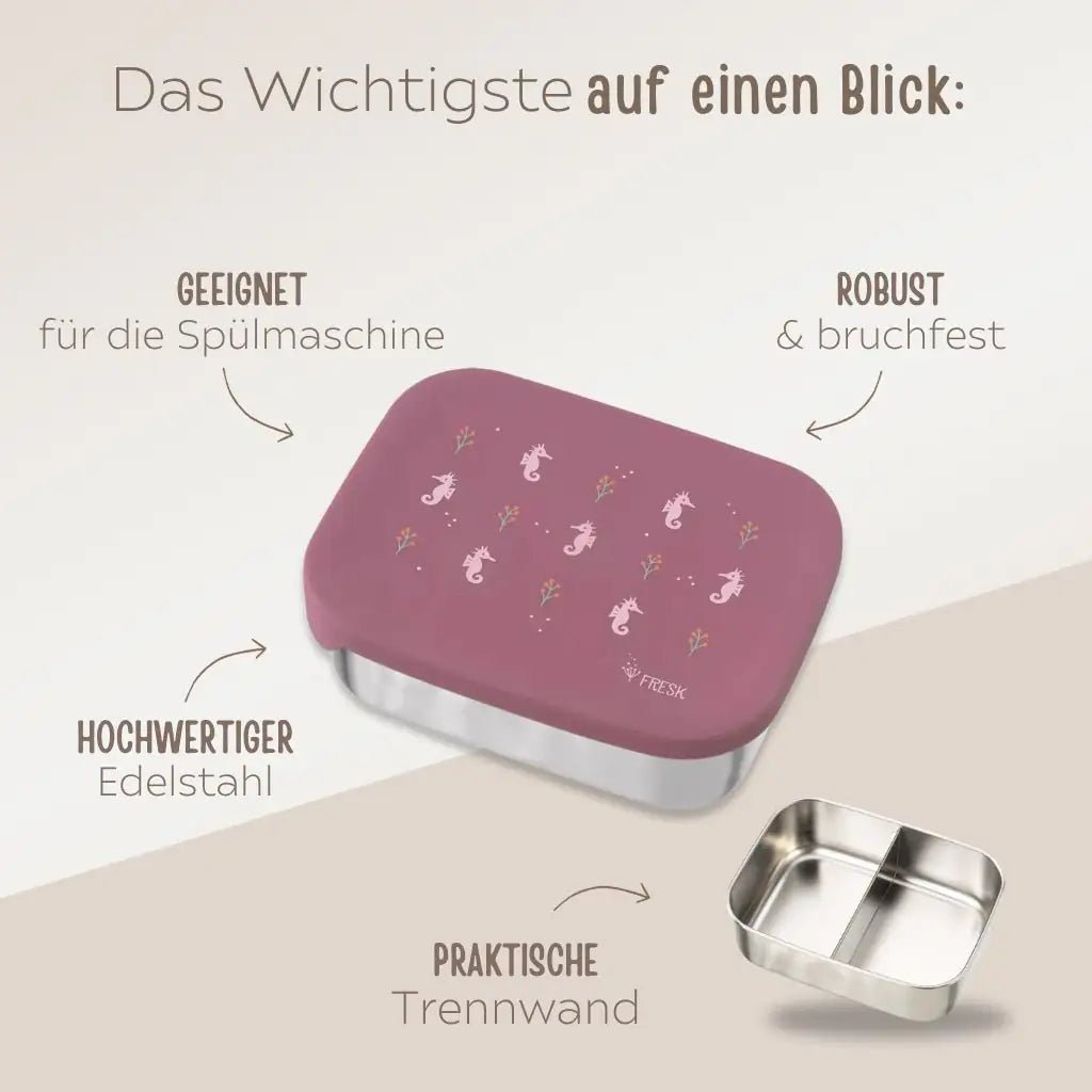 FRESK Lunchbox Edelstahl - personalisierbar - wunderwunsch