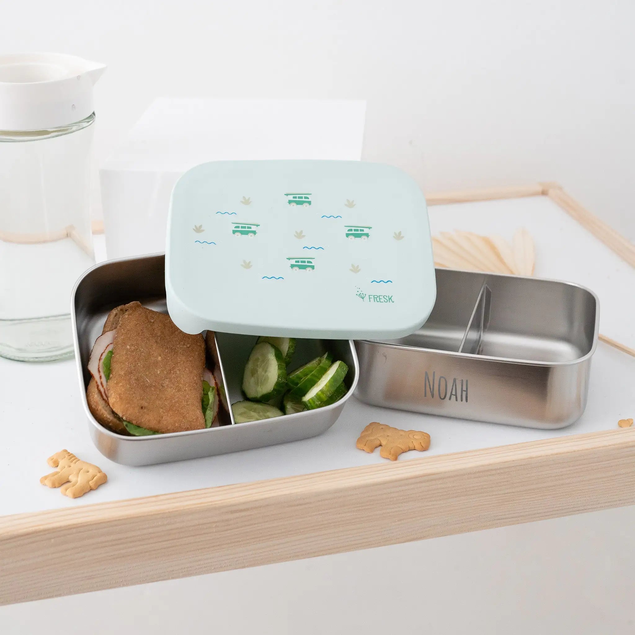 FRESK Lunchbox Edelstahl - personalisierbar - wunderwunsch