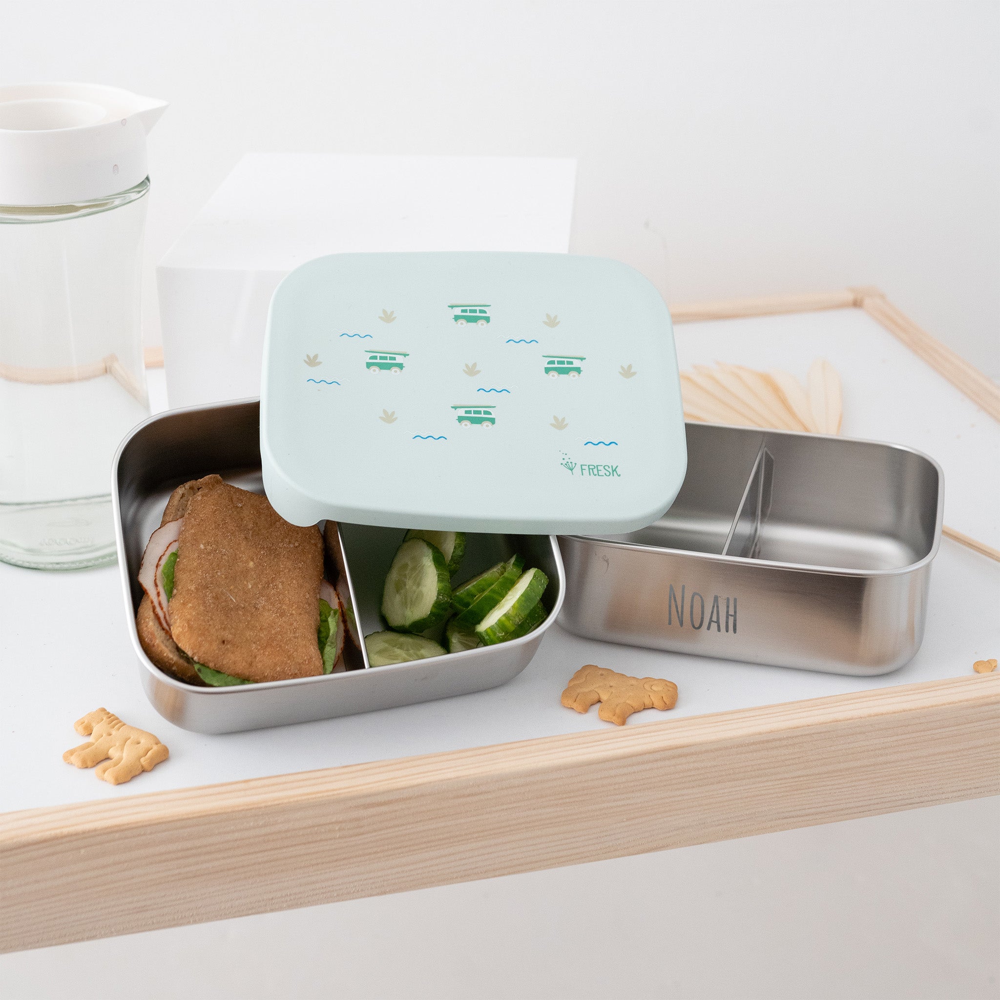 FRESK Lunchbox Edelstahl - personalisierbar - wunderwunsch