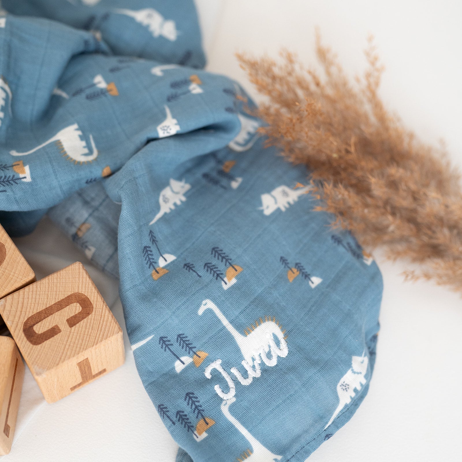 FRESK Mulltuch Baumwolle für Babys personalisiert - wunderwunsch