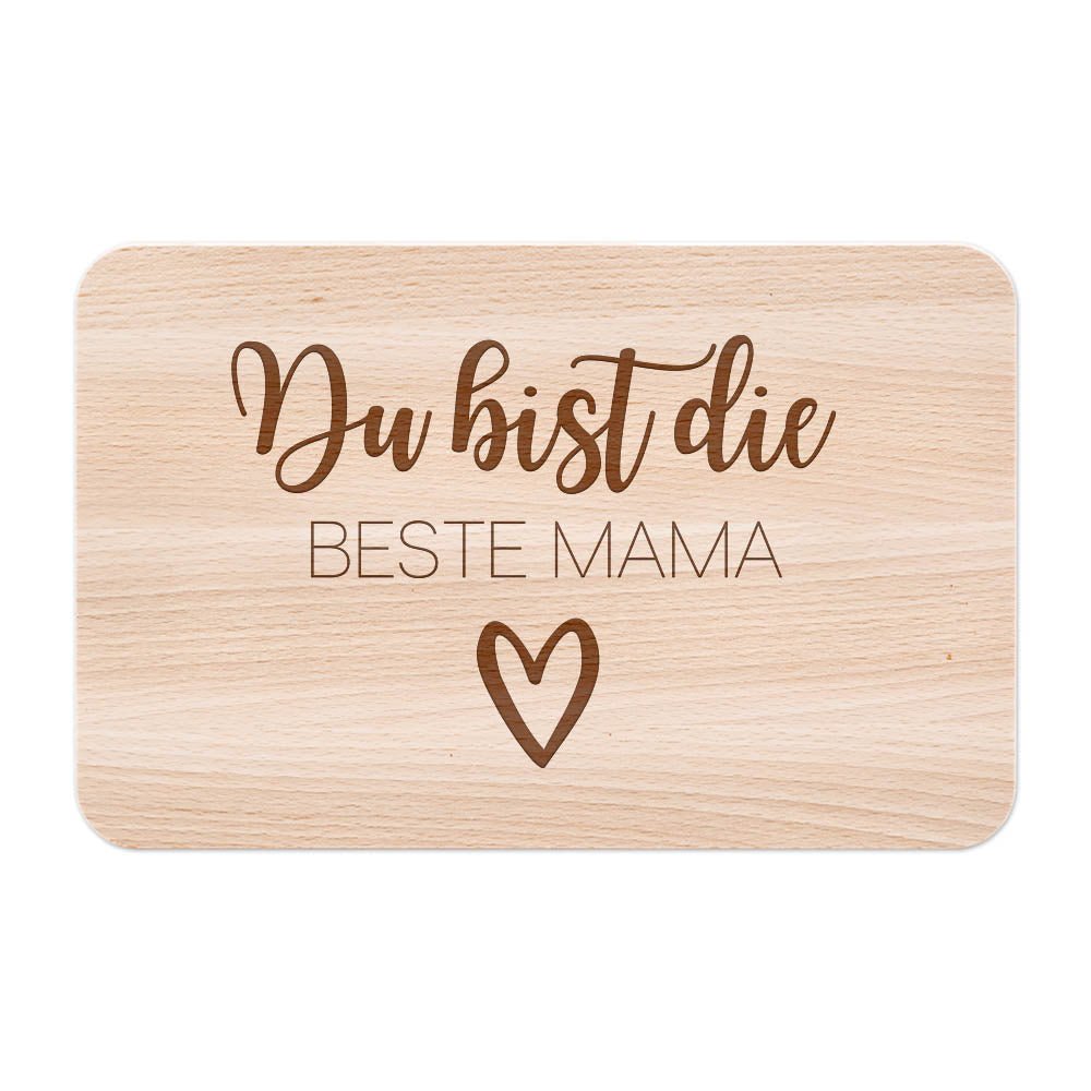 Frühstücksbrett "Beste Mama" - wunderwunsch