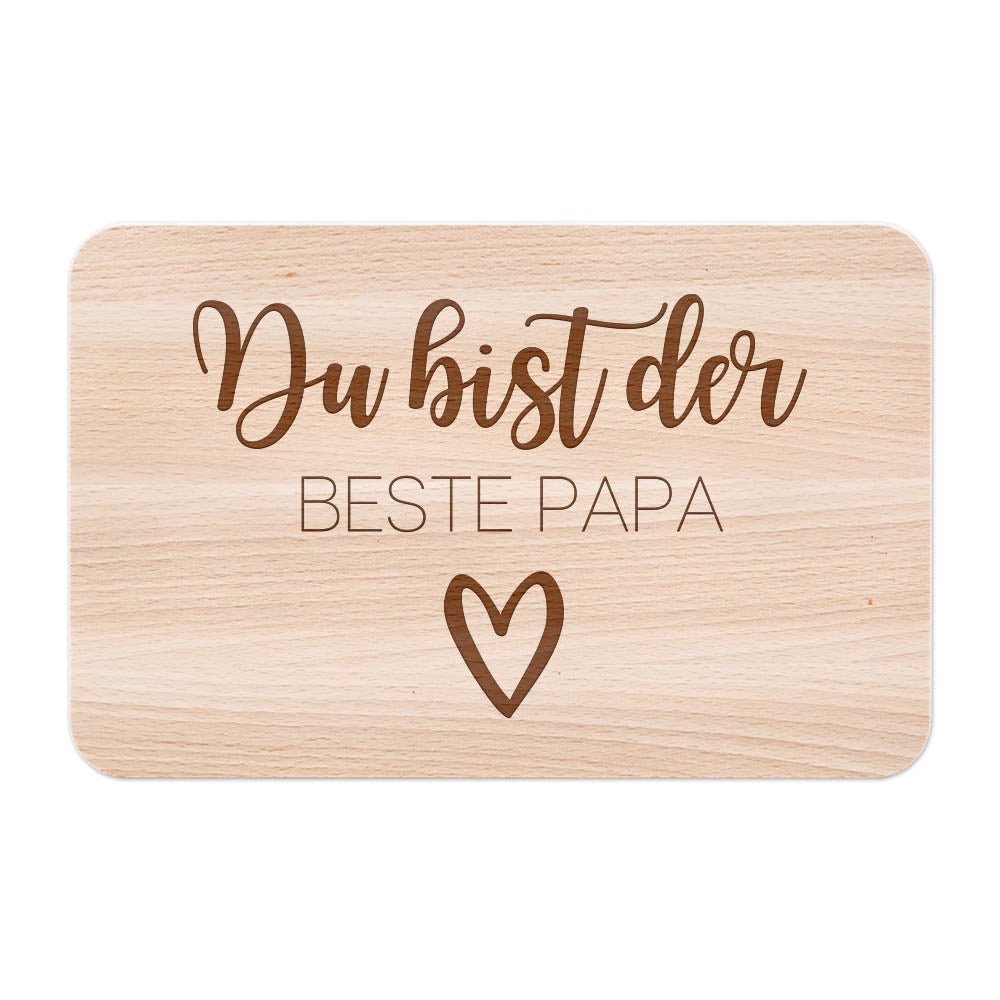 Frühstücksbrett "Bester Papa" - wunderwunsch