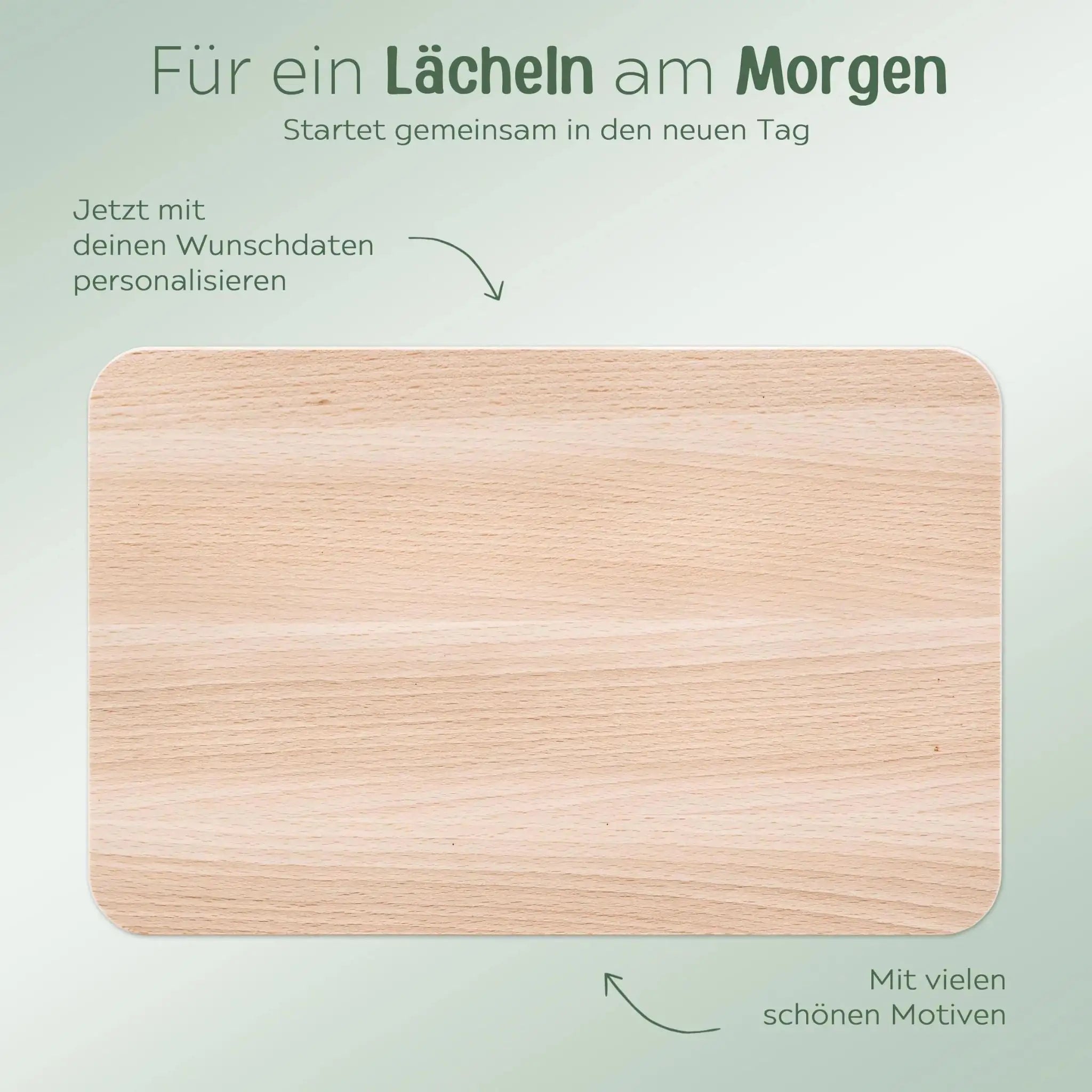 Frühstücksbrettchen personalisiert - Toast Gravur - wunderwunsch