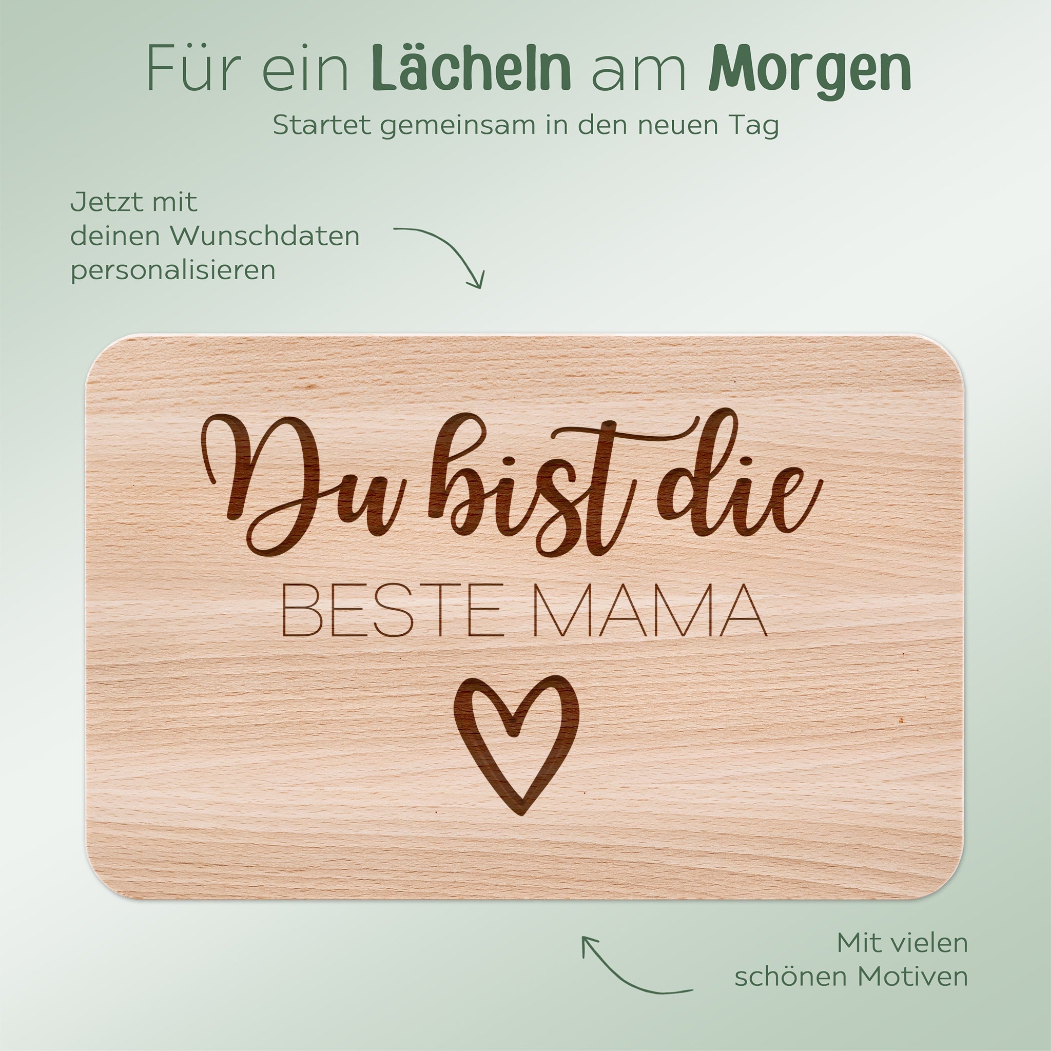 Frühstücksbrett "Beste Mama" - wunderwunsch