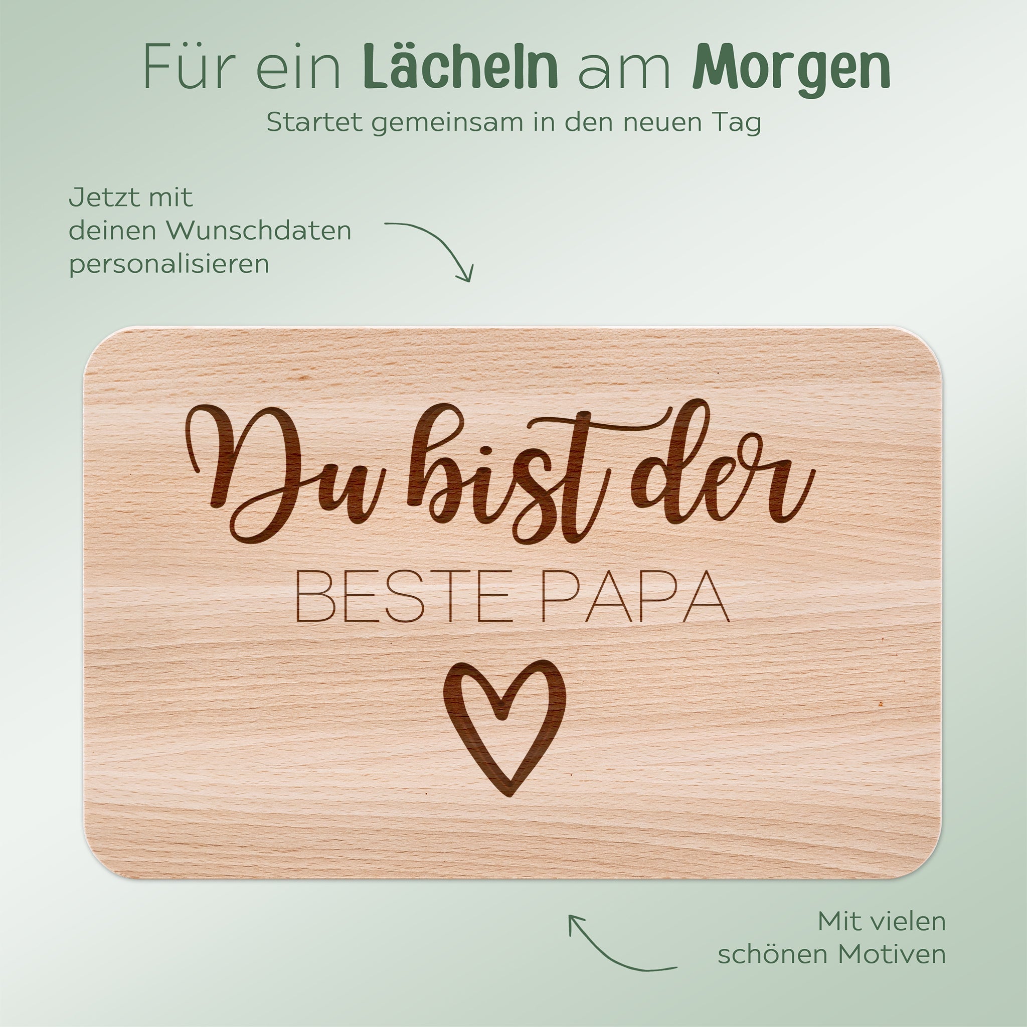 Frühstücksbrett "Bester Papa" - wunderwunsch