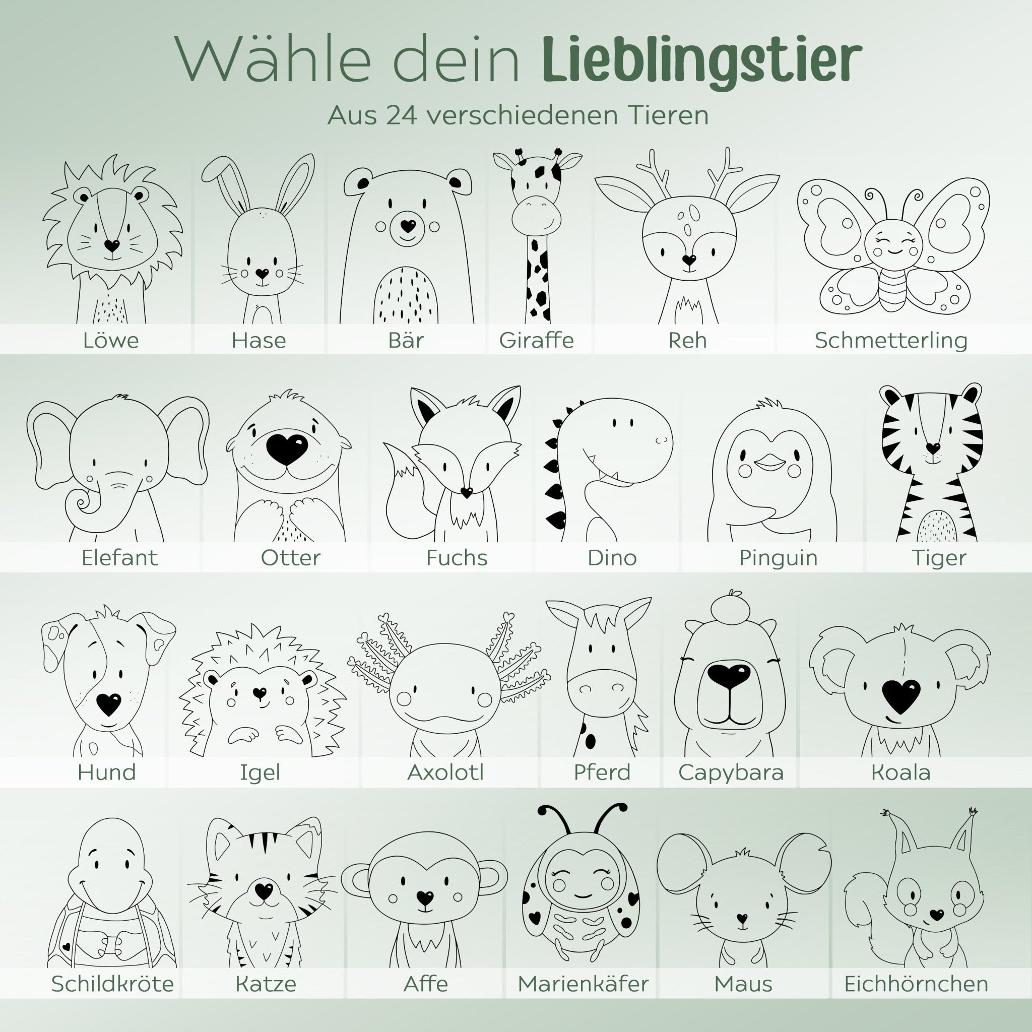 Frühstücksbrettchen personalisiert - Tier Gravur - wunderwunsch