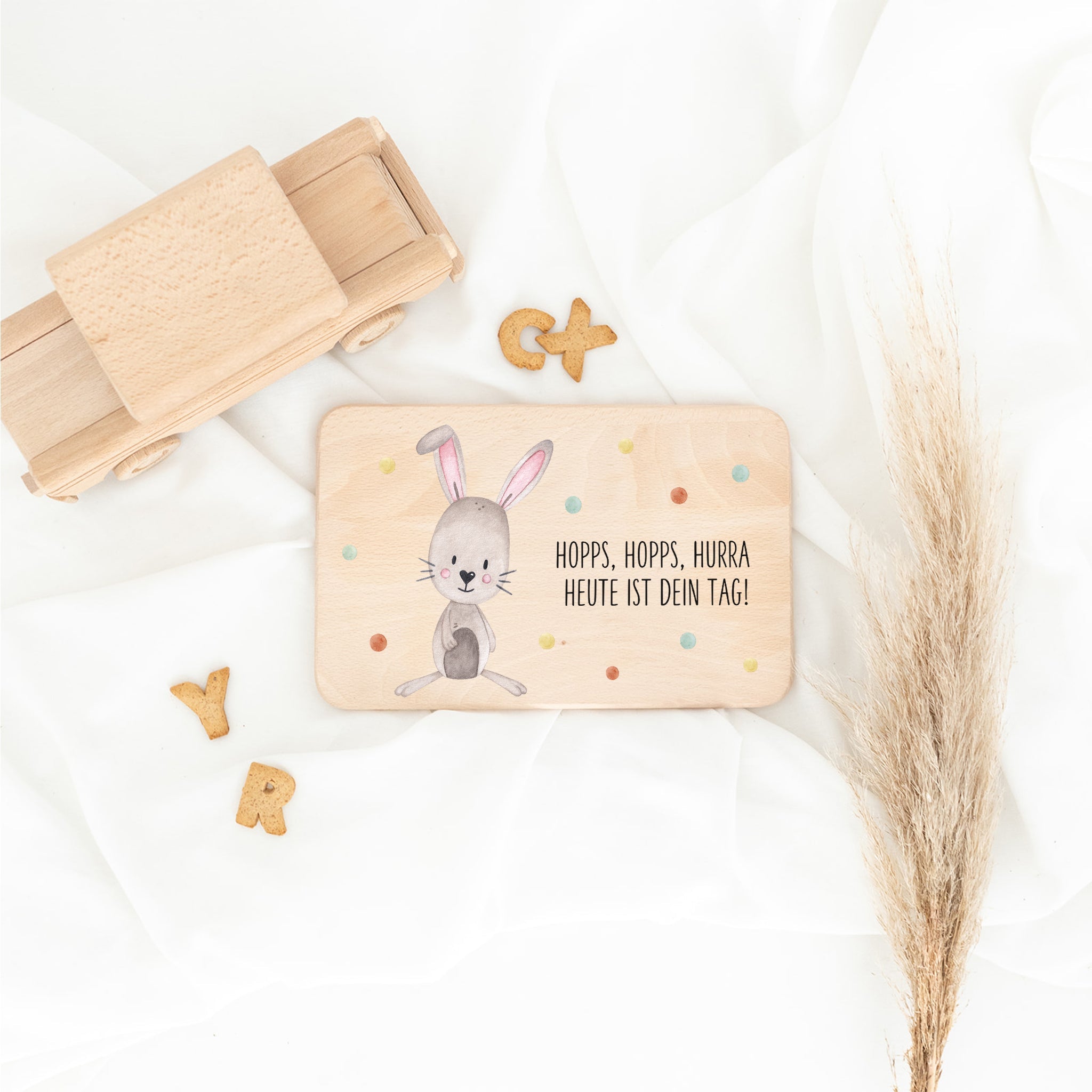 Frühstücksbrettchen - Tier Spruch Aquarell - wunderwunsch
