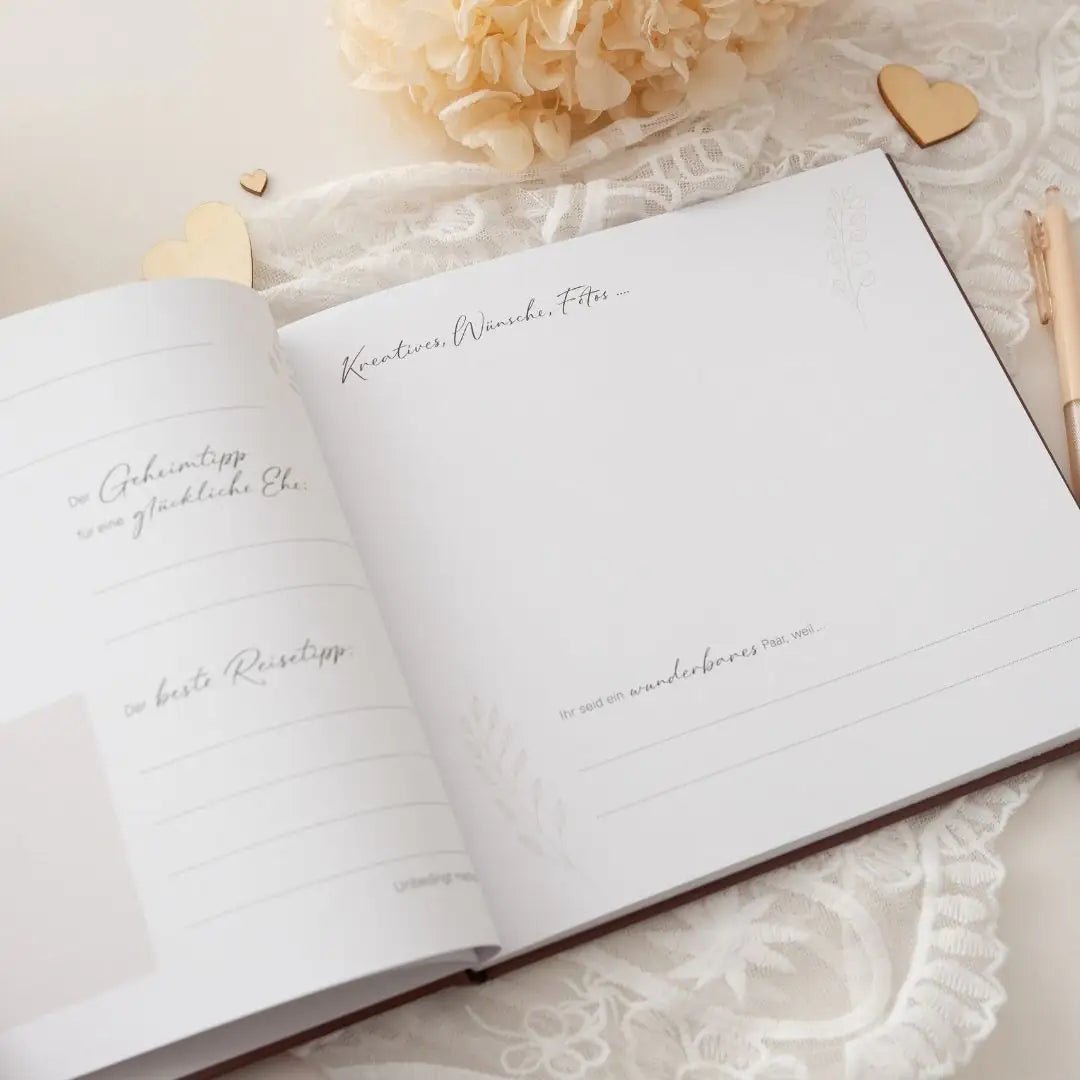 Gästebuch "Unsere Hochzeit" personalisierbar - wunderwunsch