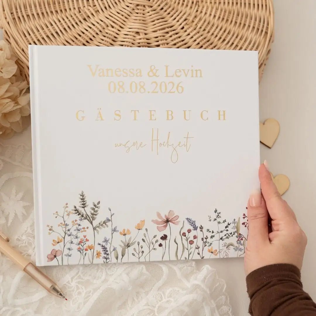Gästebuch "Unsere Hochzeit" personalisierbar - wunderwunsch