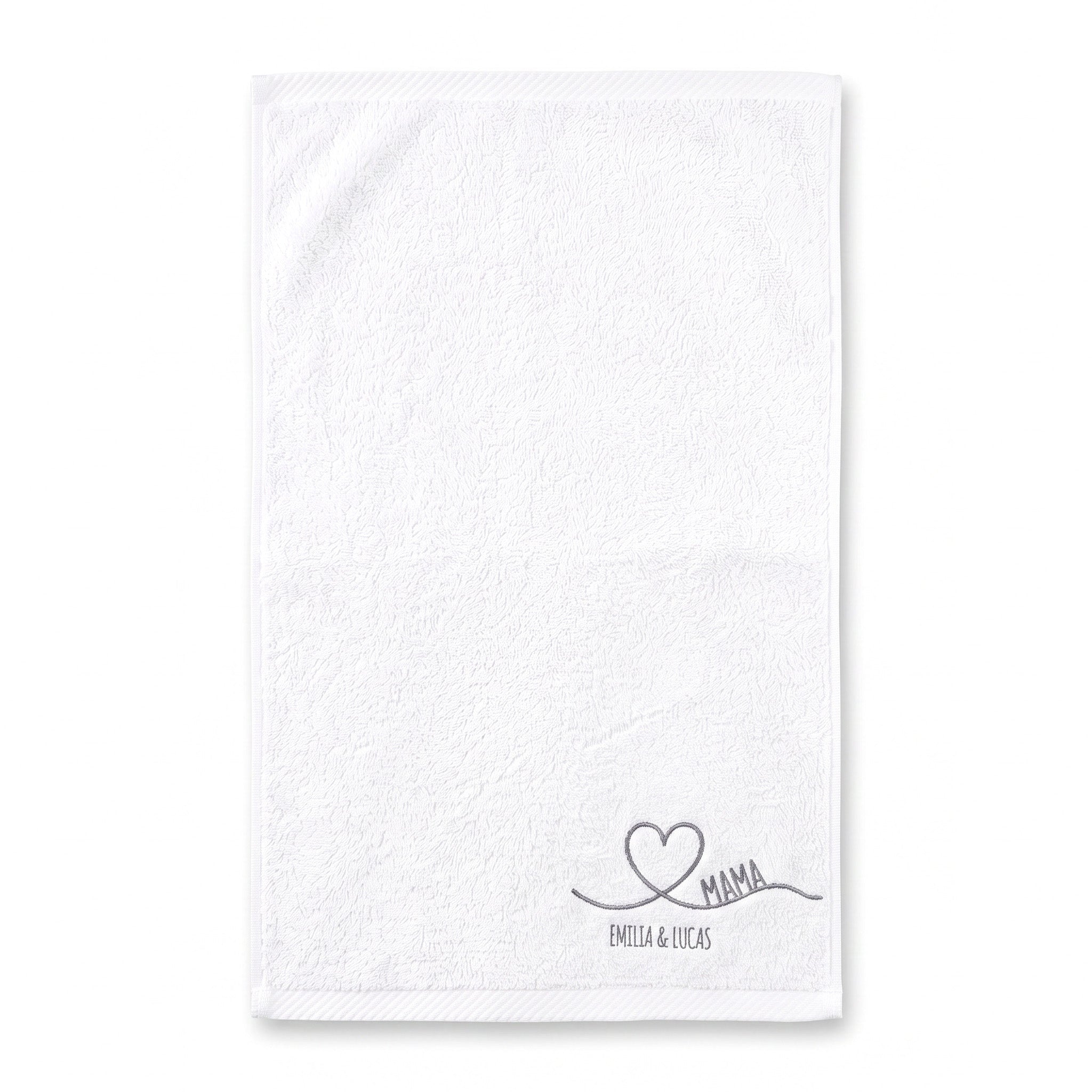 Gästehandtuch personalisiert - Mama - wunderwunsch