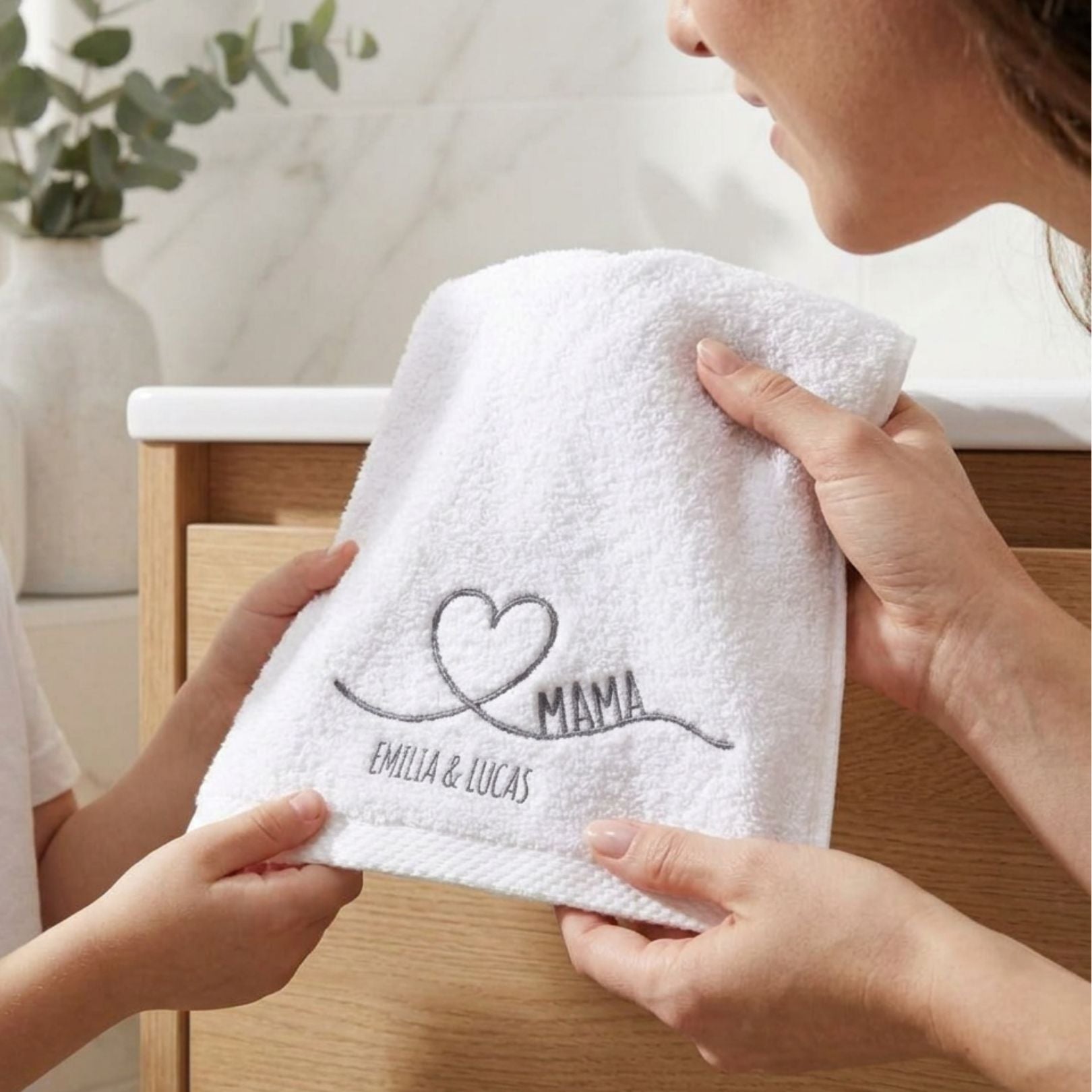 Gästehandtuch - Mama - wunderwunsch