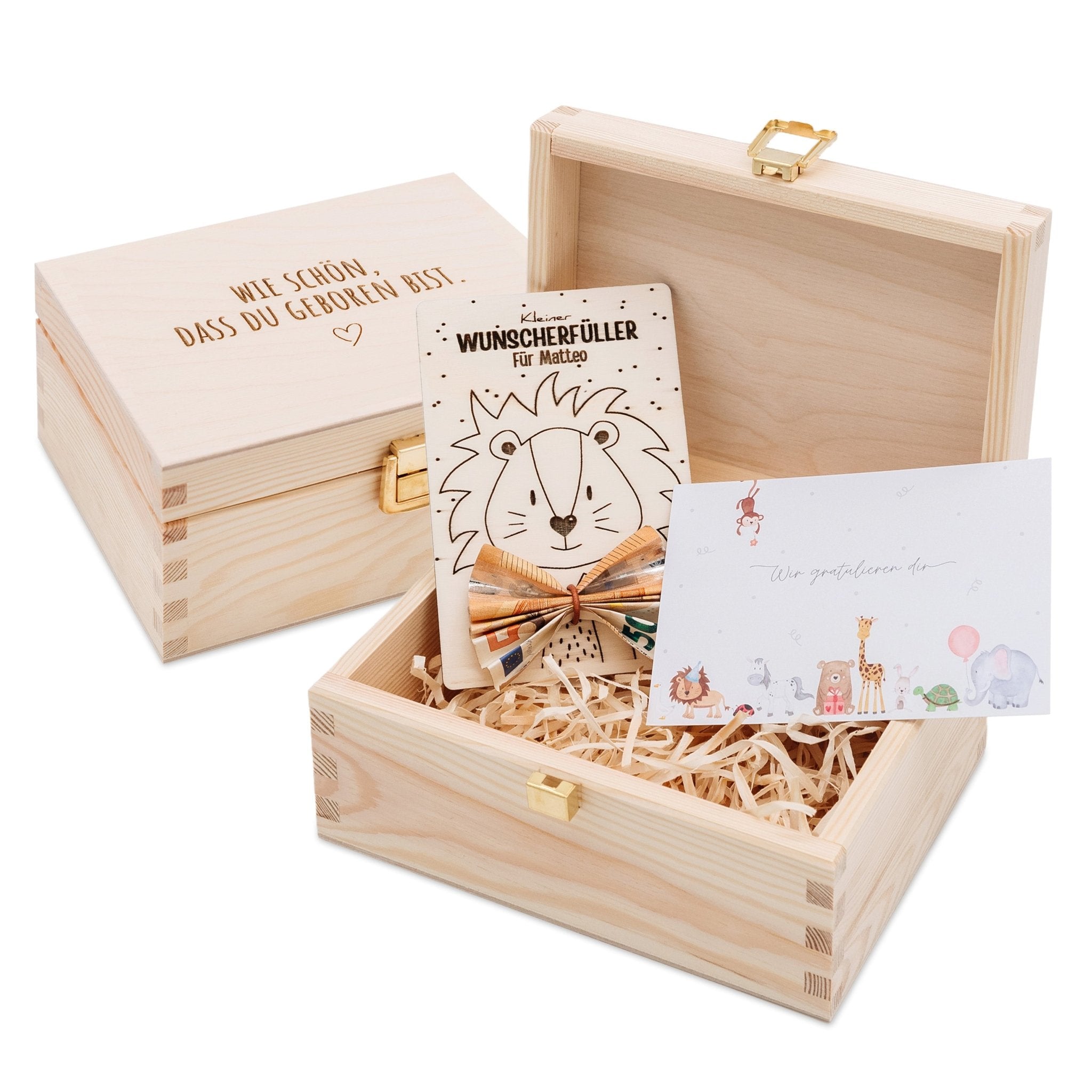 Geschenkbox Geburtstag - Wunscherfüller + Postkarte - wunderwunsch